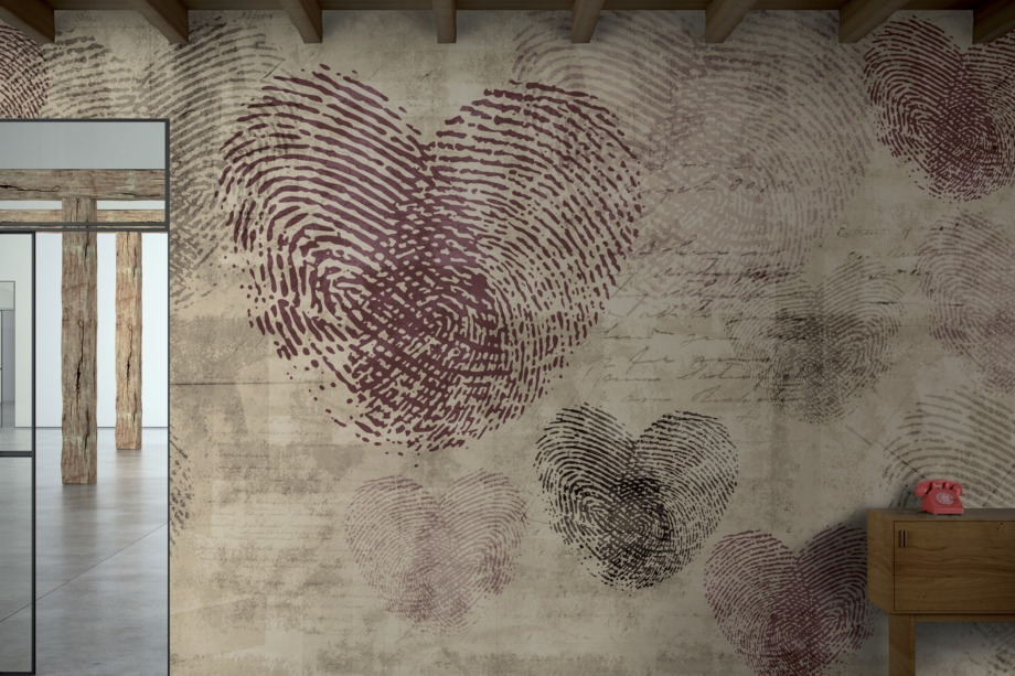 Tapet colectia GlamDecor - model HEARTPRINT