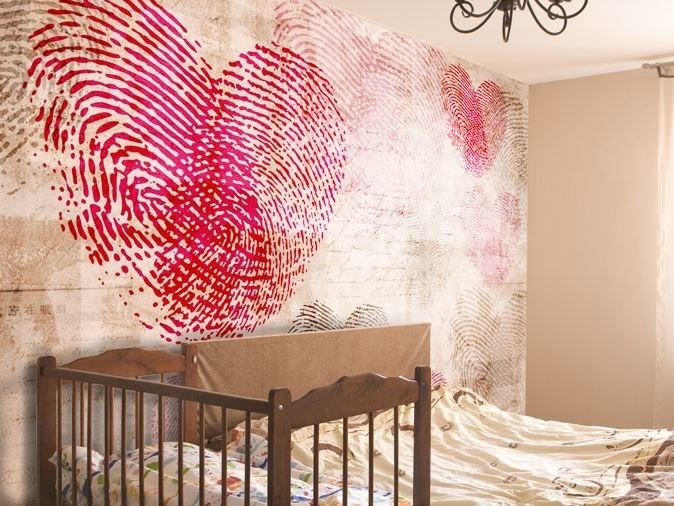 Tapet colectia GlamDecor - model HEARTPRINT