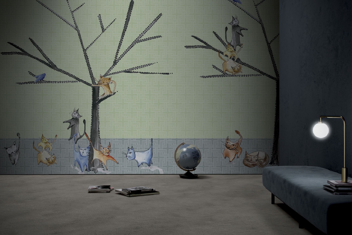 Tapet colectia GlamDecor - model CATS BY SILVIA BETANCOURT