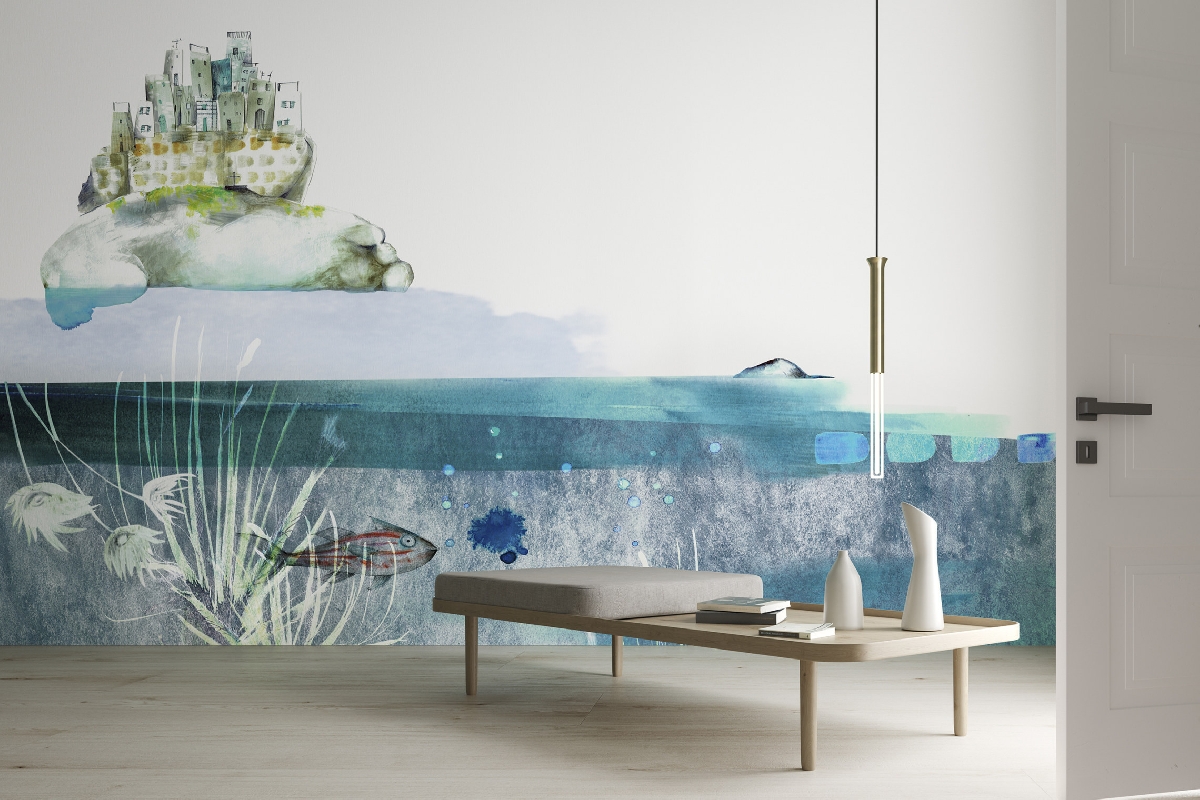 Tapet colectia GlamDecor - model OVER AND UNDER THE SEA BY MANUELA TRIMBOLI