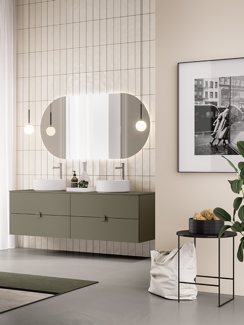 Mobilier baie Filo+ Push & Handles by Artesi
