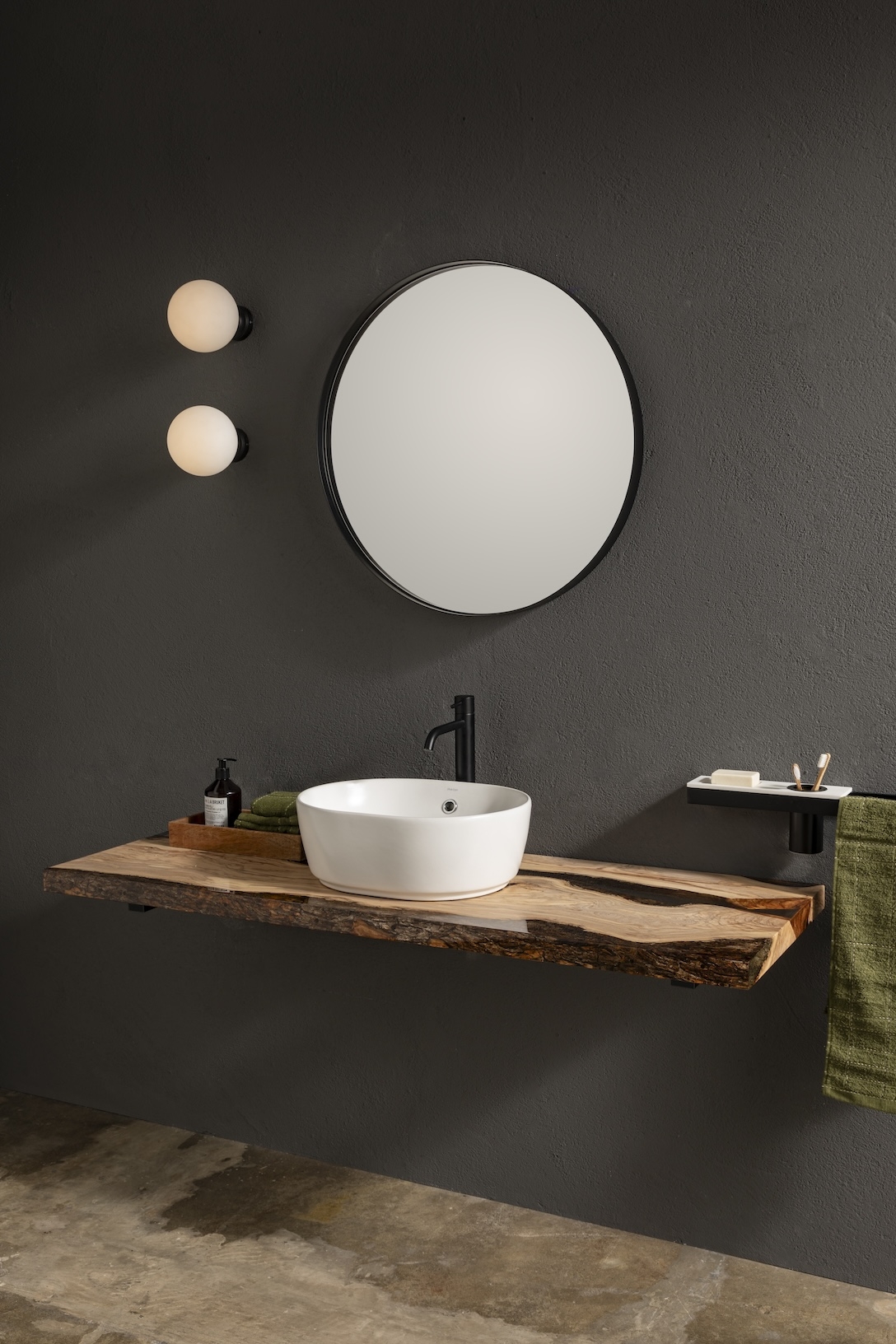 Mobilier baie Ulivo & Muschio cm by Gaia Mobili