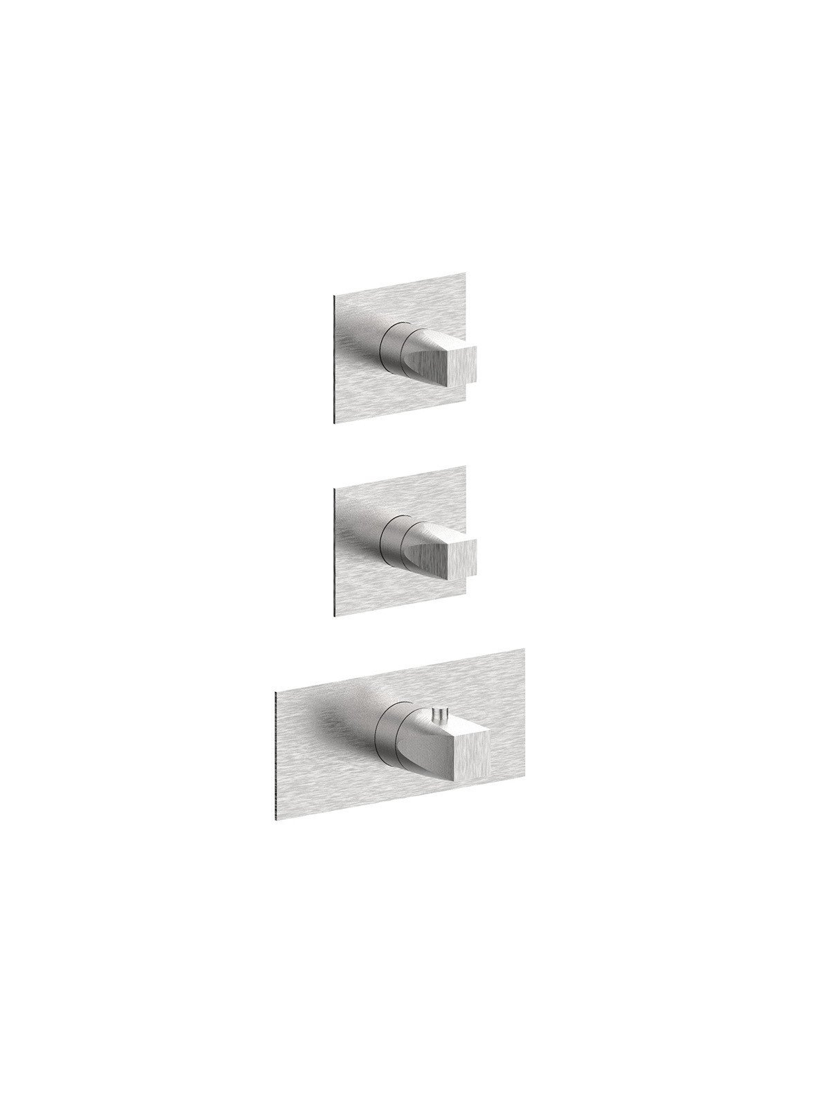  Baterie dus incastrata termostatata cu butoane cu doua cai Aline by F.lli Frattini