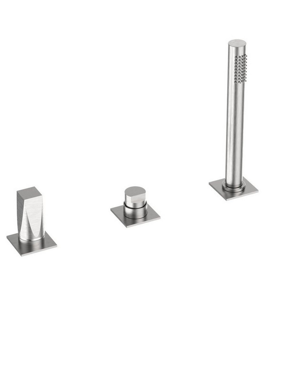 Baterie cu deviator cu dus pe marginea cazii Aline by F.lli Frattini