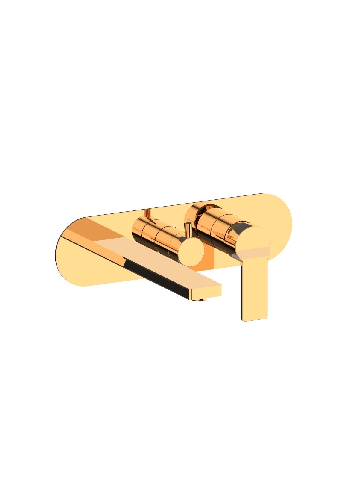 Baterie cada cu doua cai finisaj auriu Enea by F.lli Frattini