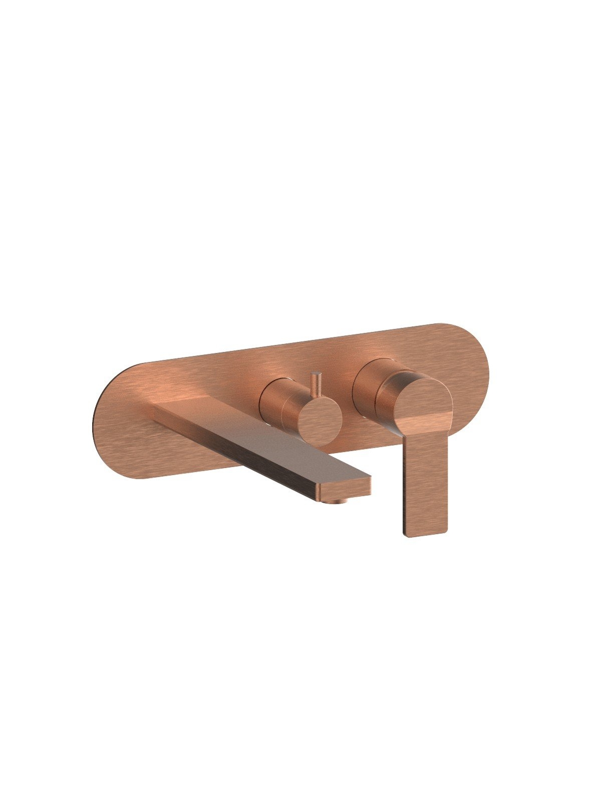 Baterie cada cu doua cai finisaj auriu roz periat Enea by F.lli Frattini