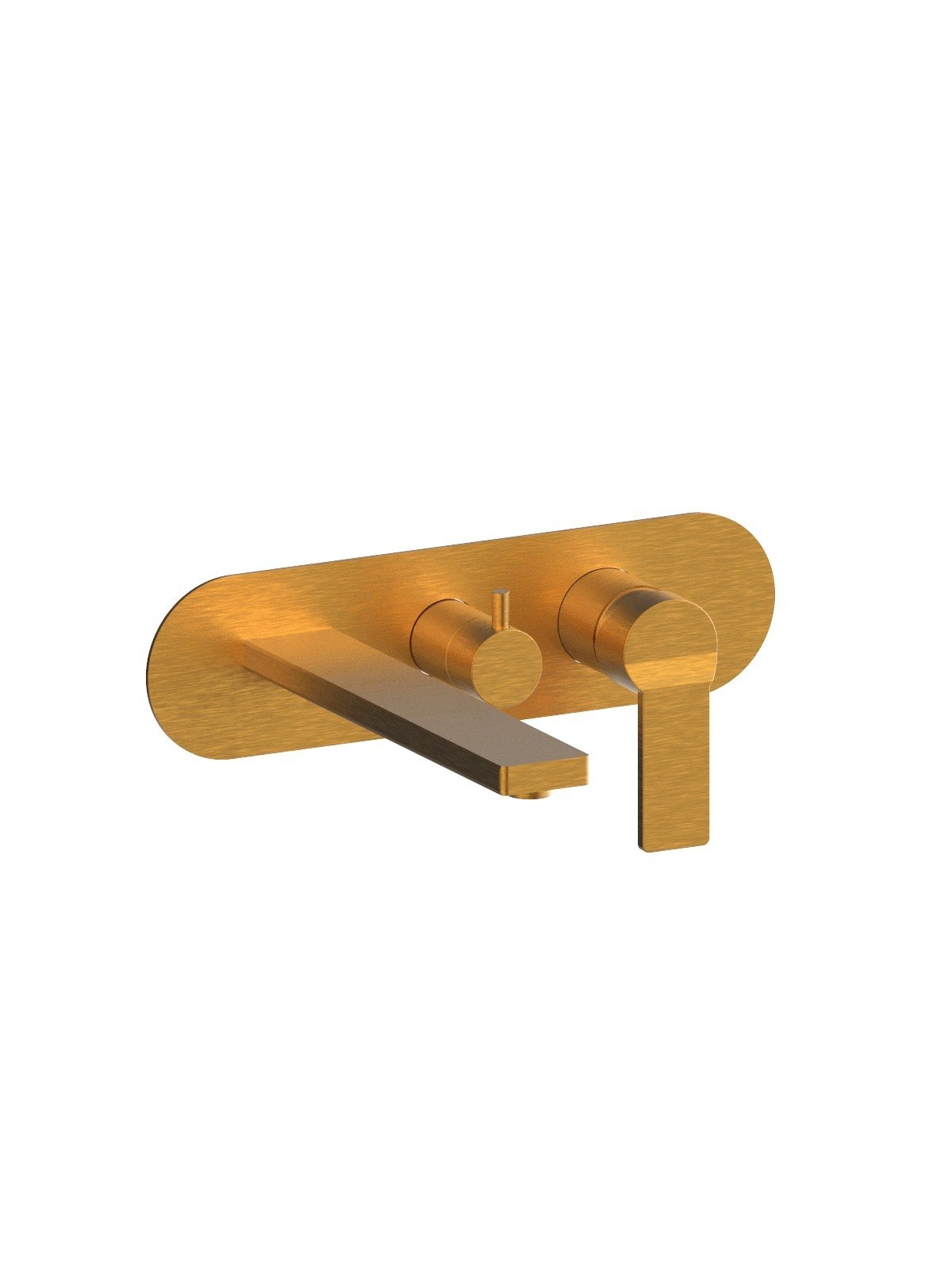 Baterie cada cu doua cai finisaj auriu periat Enea by F.lli Frattini