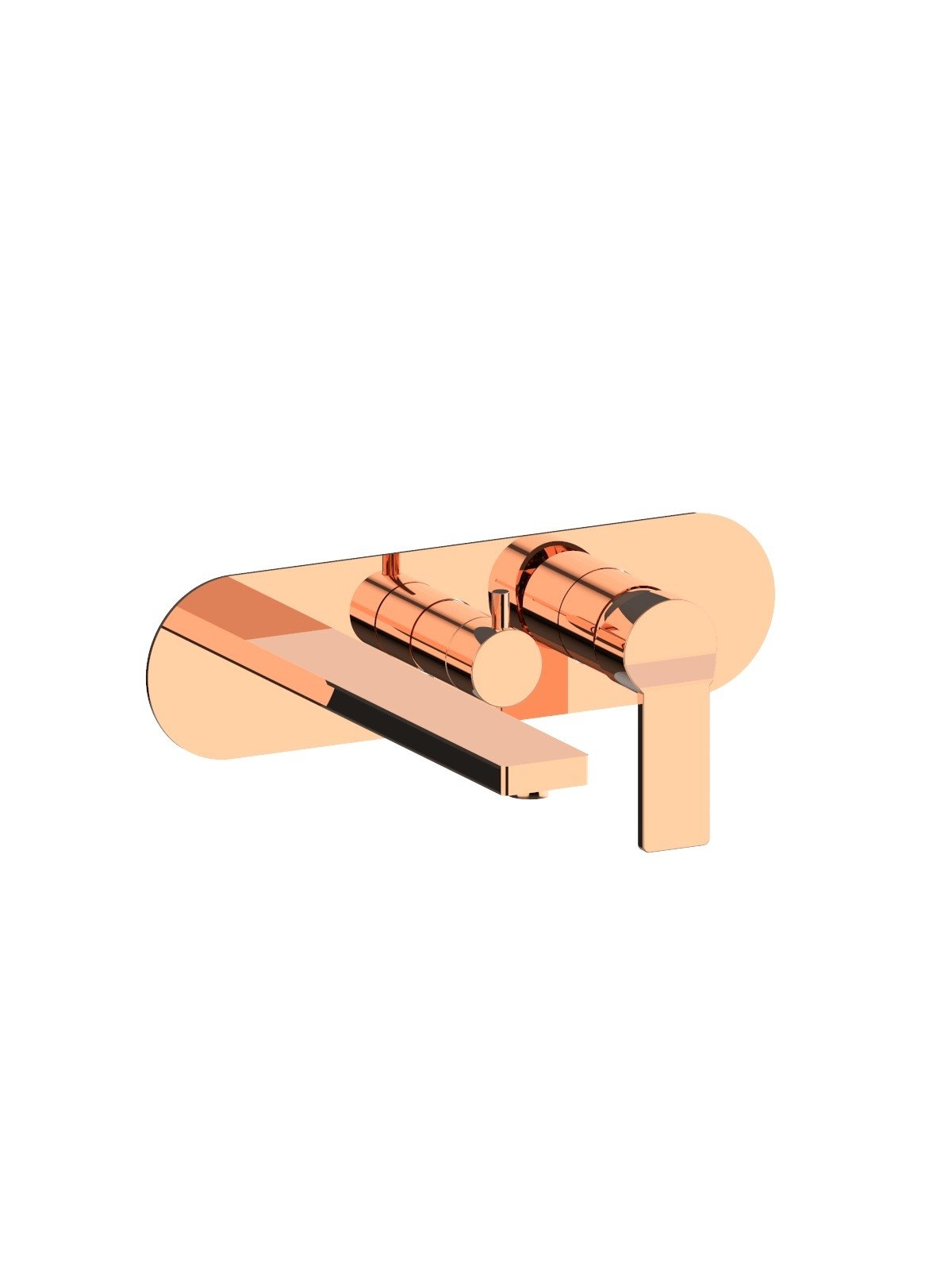 Baterie cada cu doua cai finisaj auriu roz Enea by F.lli Frattini