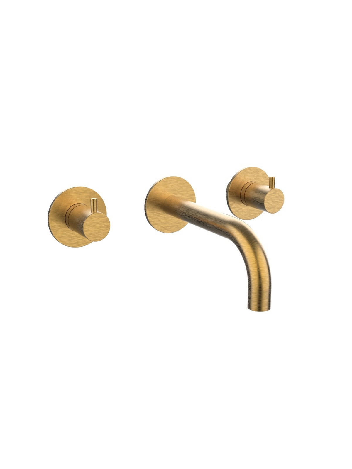 Baterie lavoar incastrata finisaj bronz satin Pepe XL by F.lli Frattini