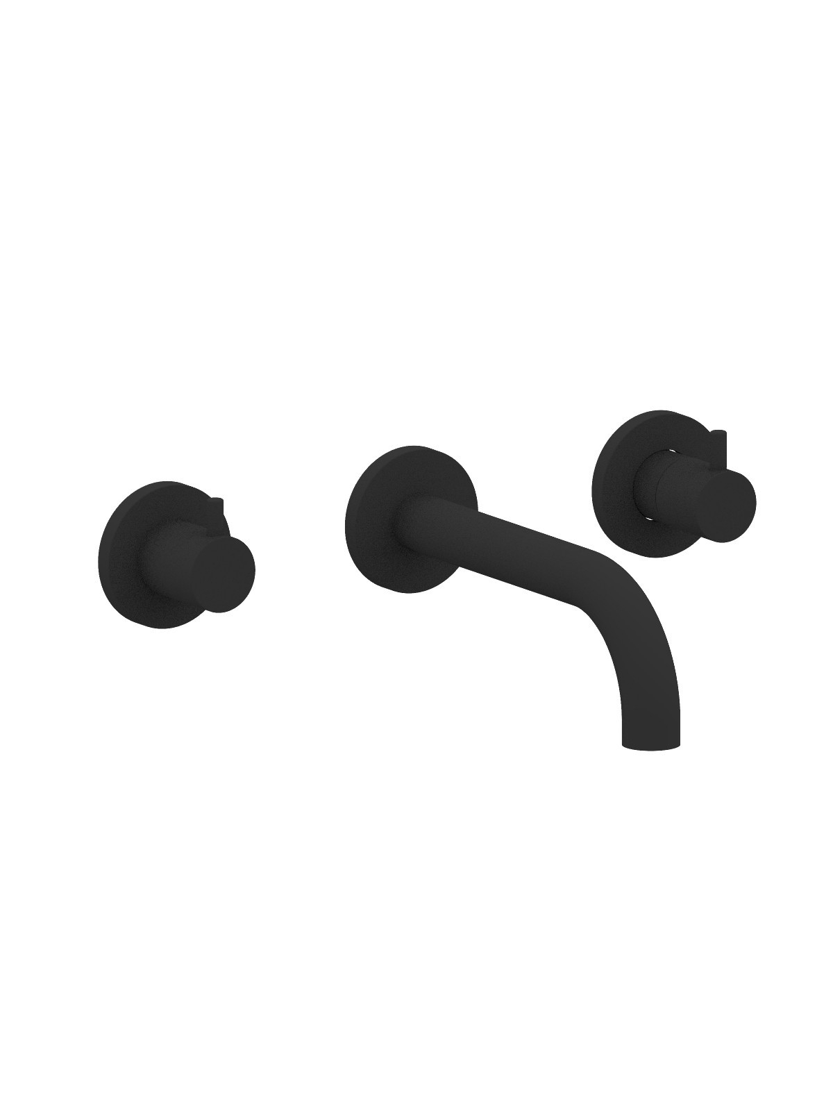 Baterie lavoar incastrata finisaj negru mat Pepe XL by F.lli Frattini