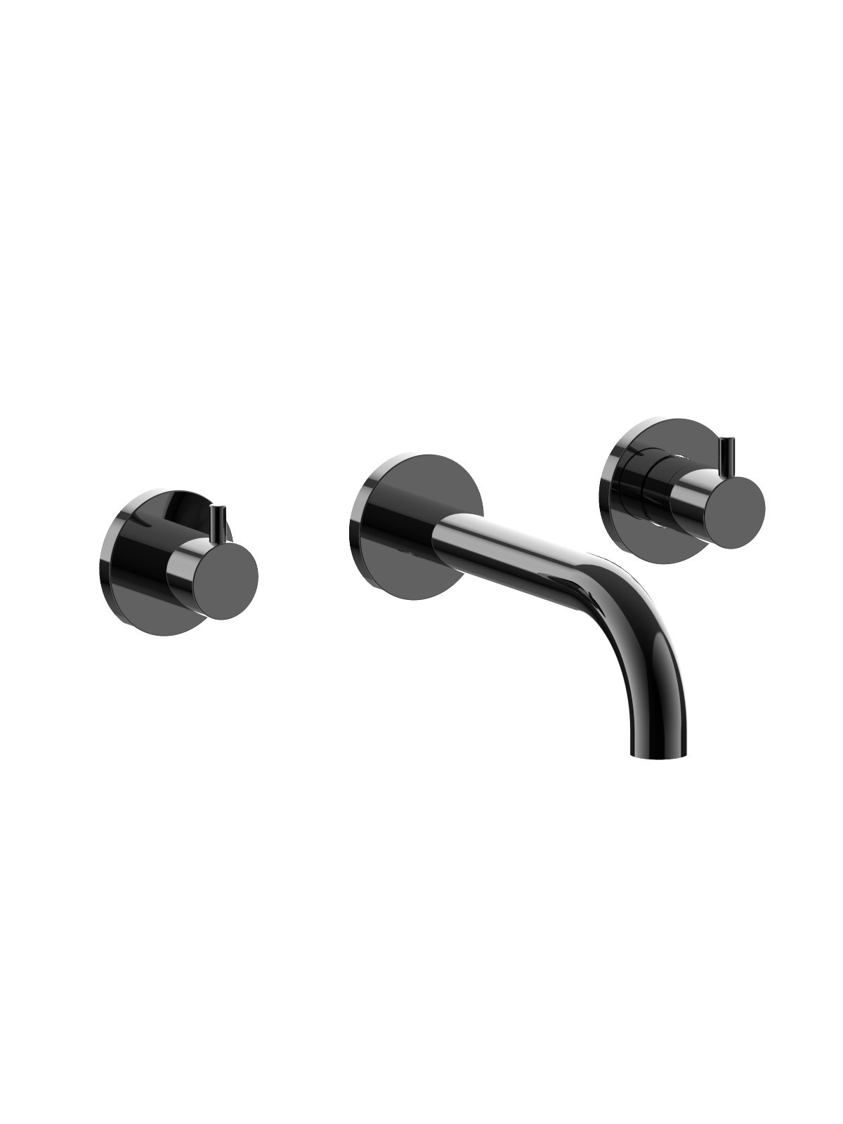 Baterie lavoar incastrata finisaj cromat negru Pepe XL by F.lli Frattini