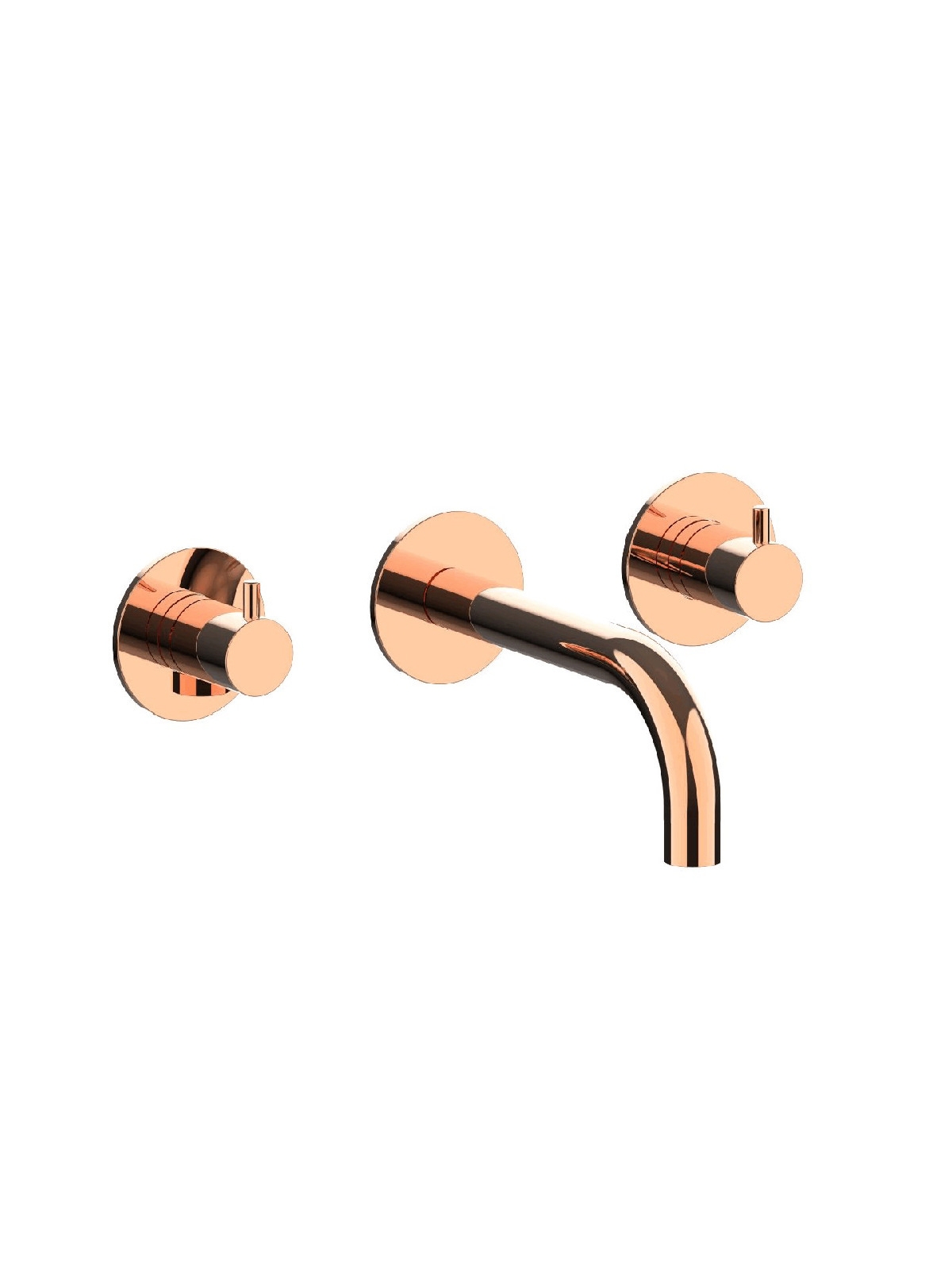 Baterie lavoar incastrata finisaj auriu roz Pepe XL by F.lli Frattini