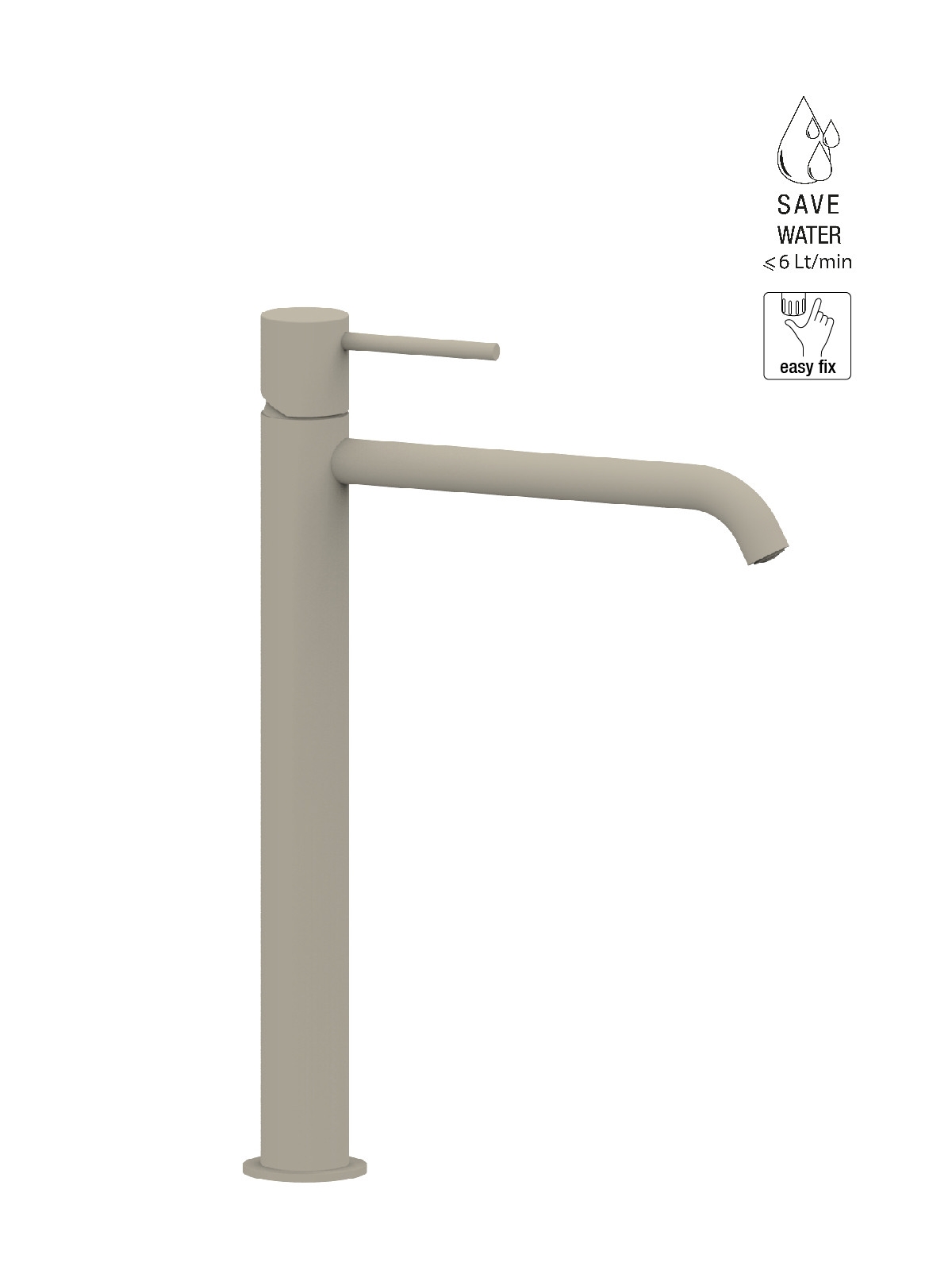 Baterie lavoar inalta finisaj grey F3 Pepe XL by F.lli Frattini