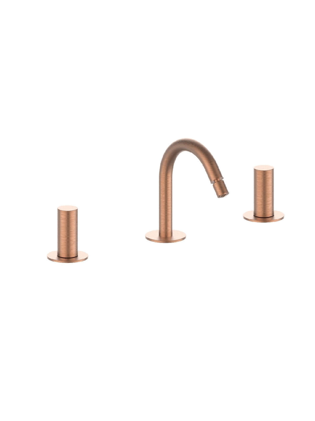 Baterie bideu cu 3 gauri finisaj auriu roz periat Pepe XL by F.lli Frattini