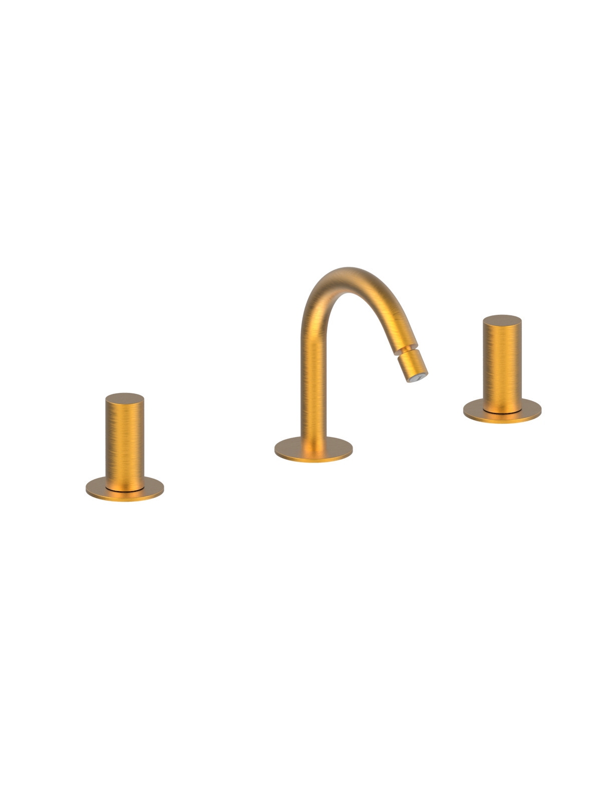 Baterie bideu cu 3 gauri finisaj auriu periat Pepe XL by F.lli Frattini