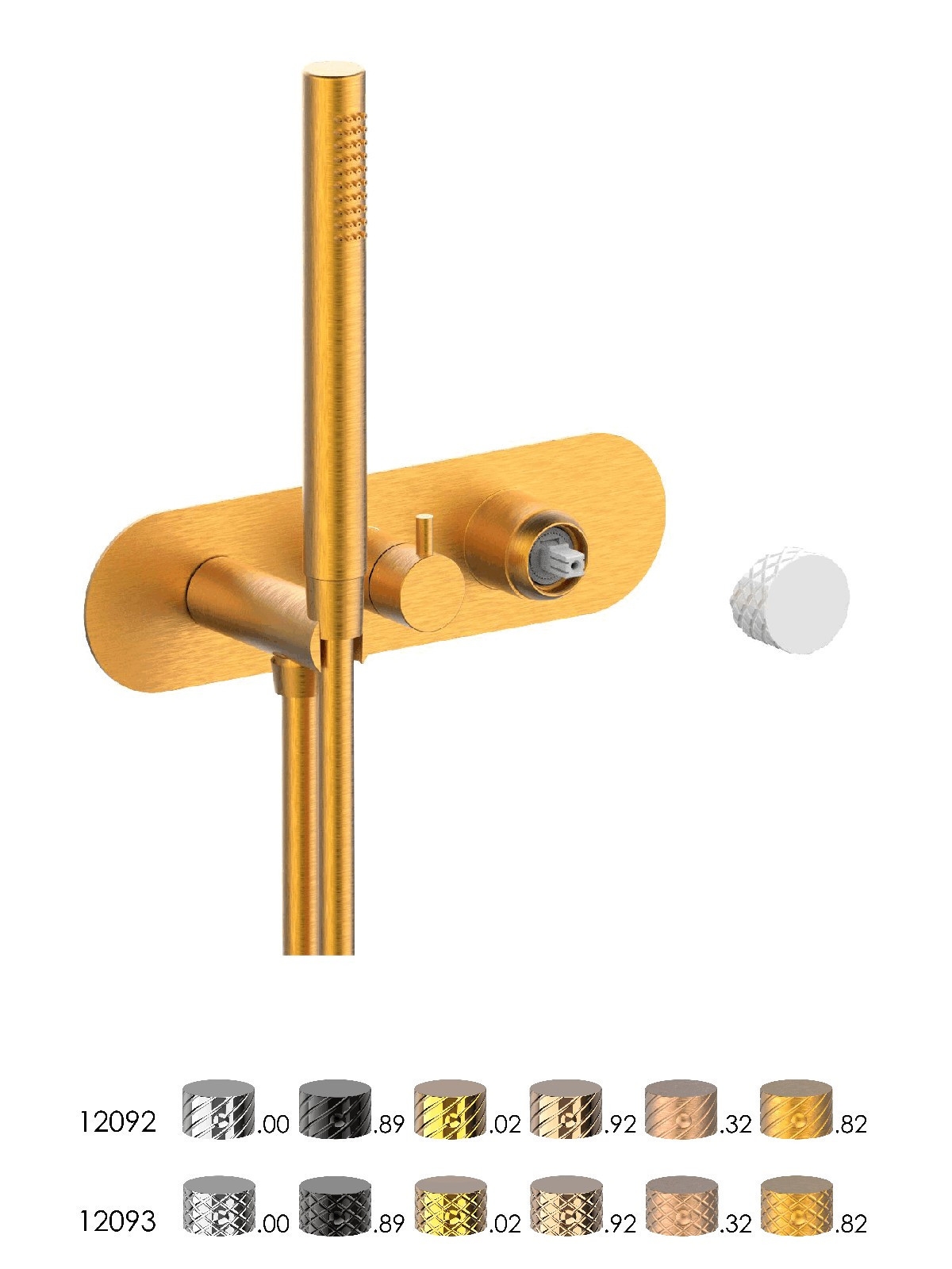 Baterie dus incastrata finisaj auriu periat Pepe XLS by F.lli Frattini