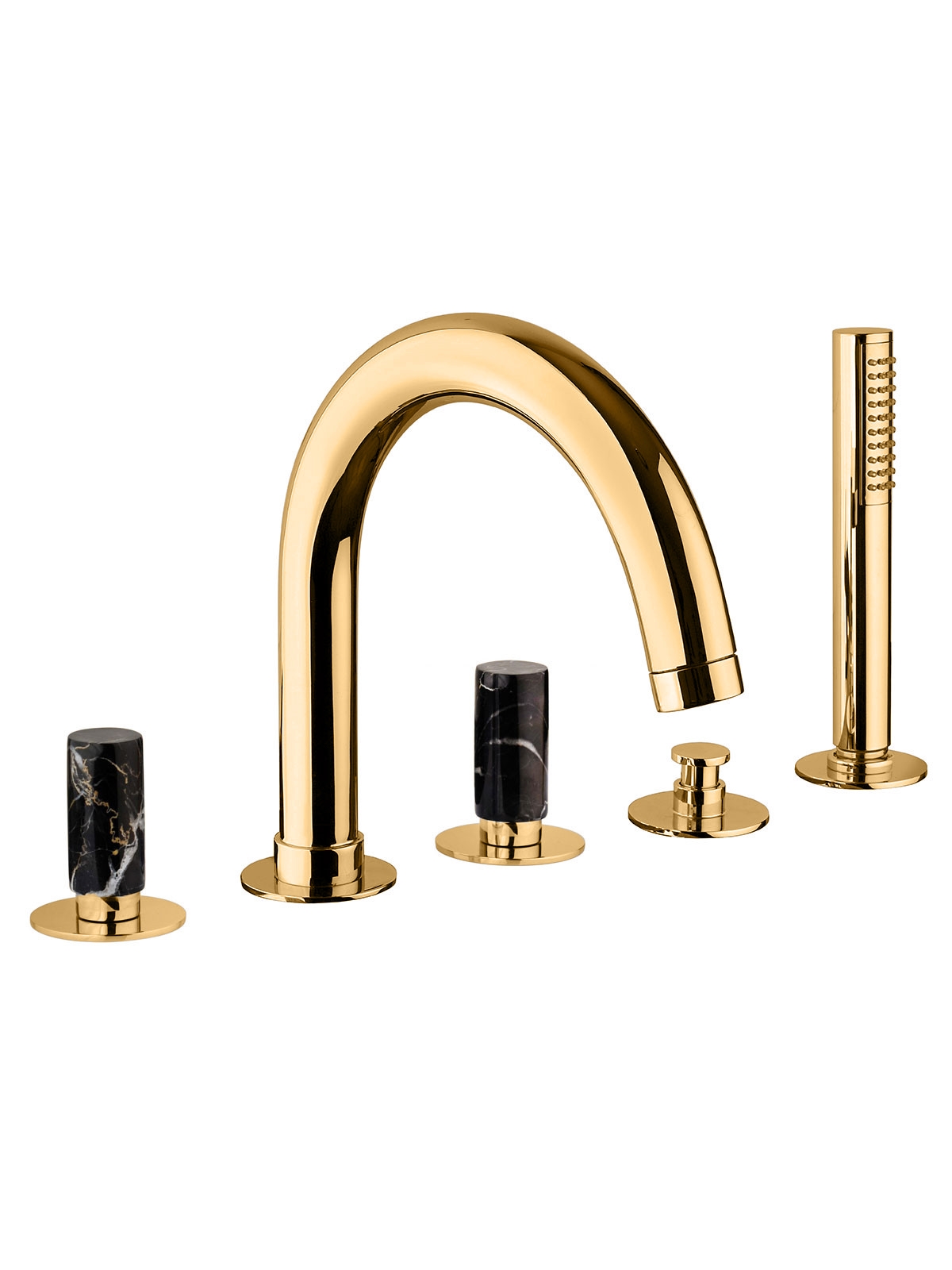 Baterie cu deviator cu dus si gura de curgere pe marginea cazii Pepe M Style by F.lli Frattini