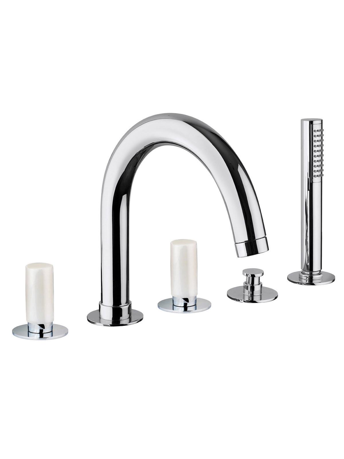 Baterie cu deviator cu dus si gura de curgere pe marginea cazii Pepe M Style by F.lli Frattini