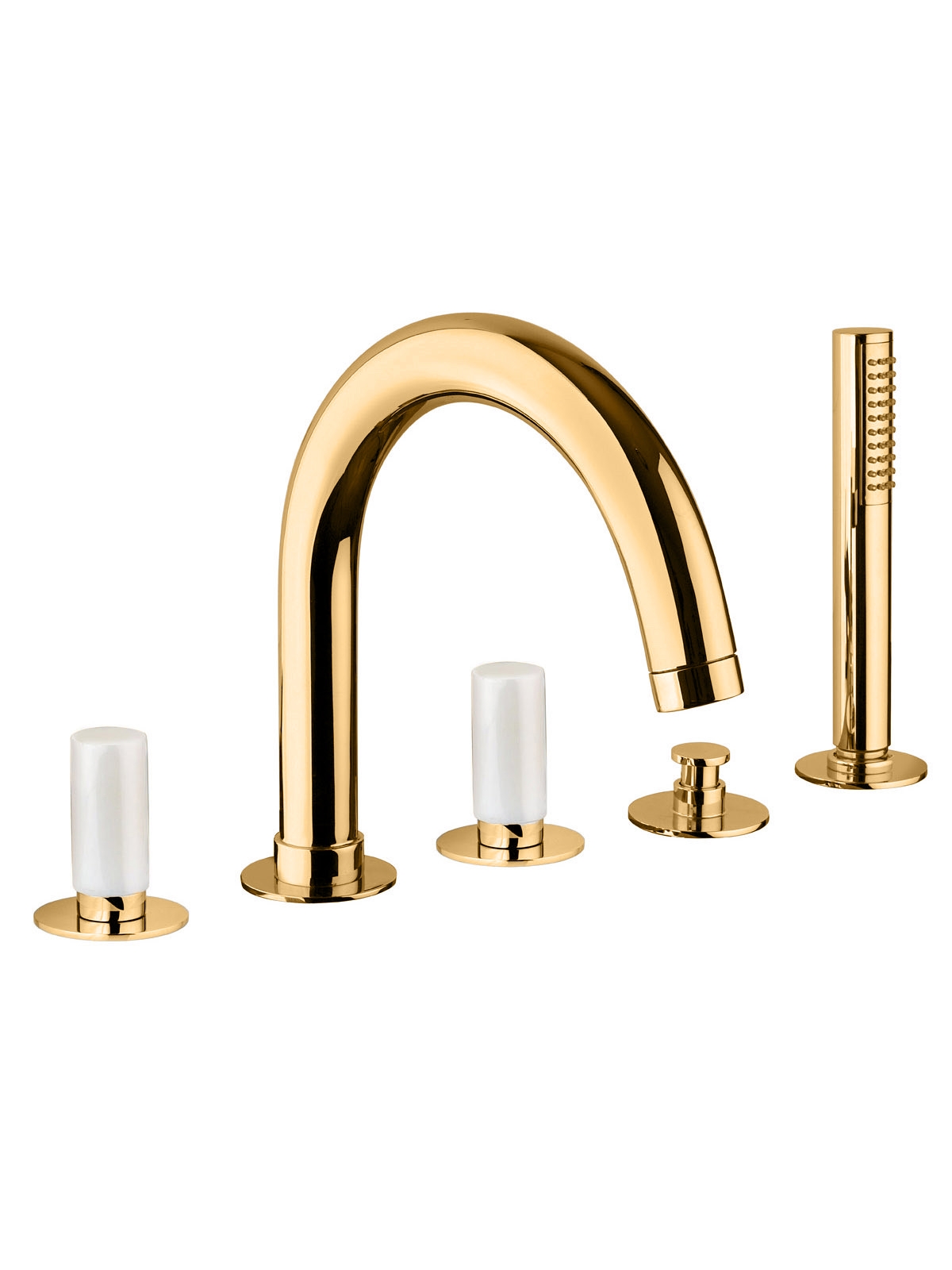 Baterie cu deviator cu dus si gura de curgere pe marginea cazii Pepe M Style by F.lli Frattini