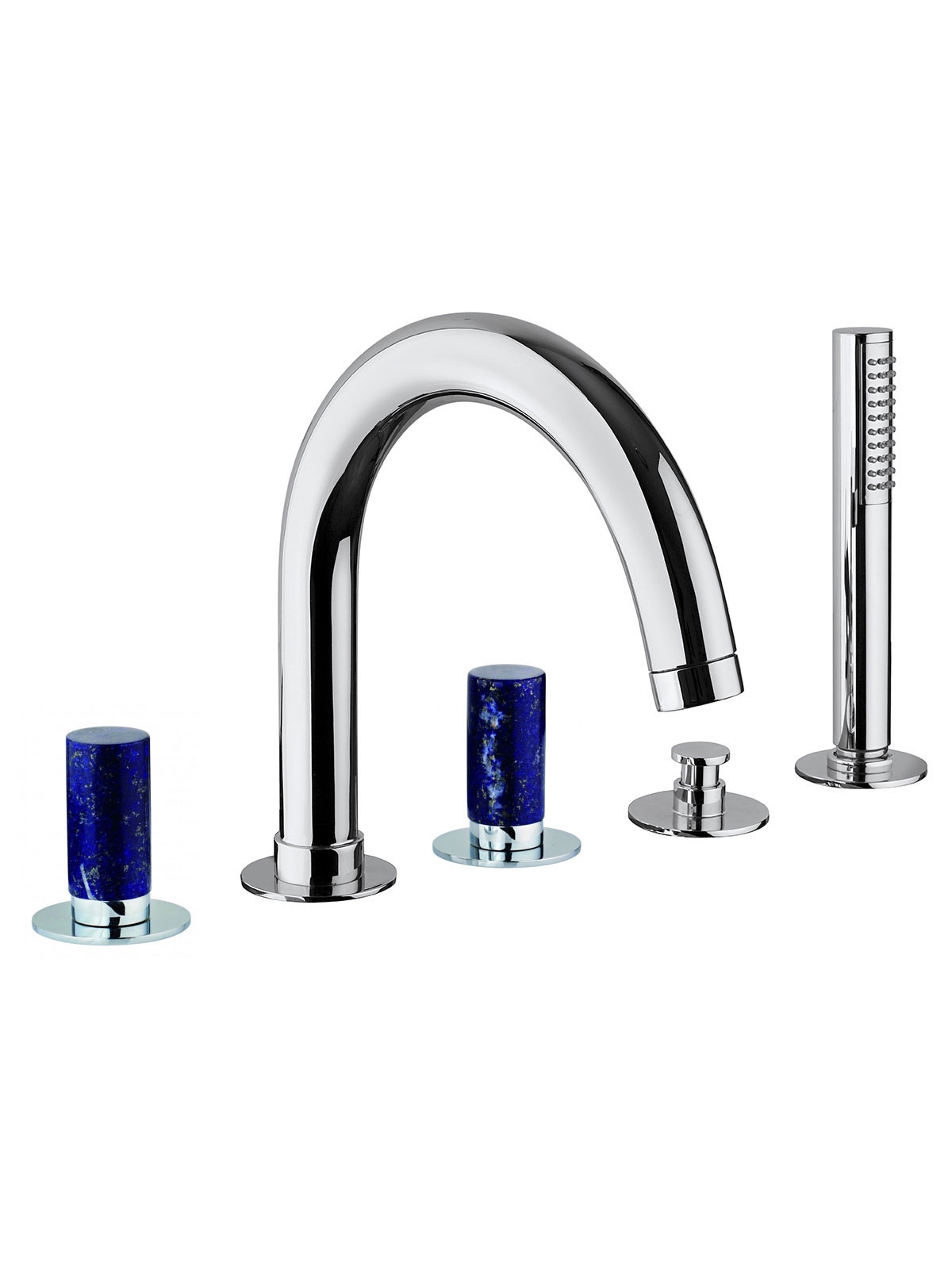 Baterie cu deviator cu dus si gura de curgere pe marginea cazii Pepe M Style by F.lli Frattini