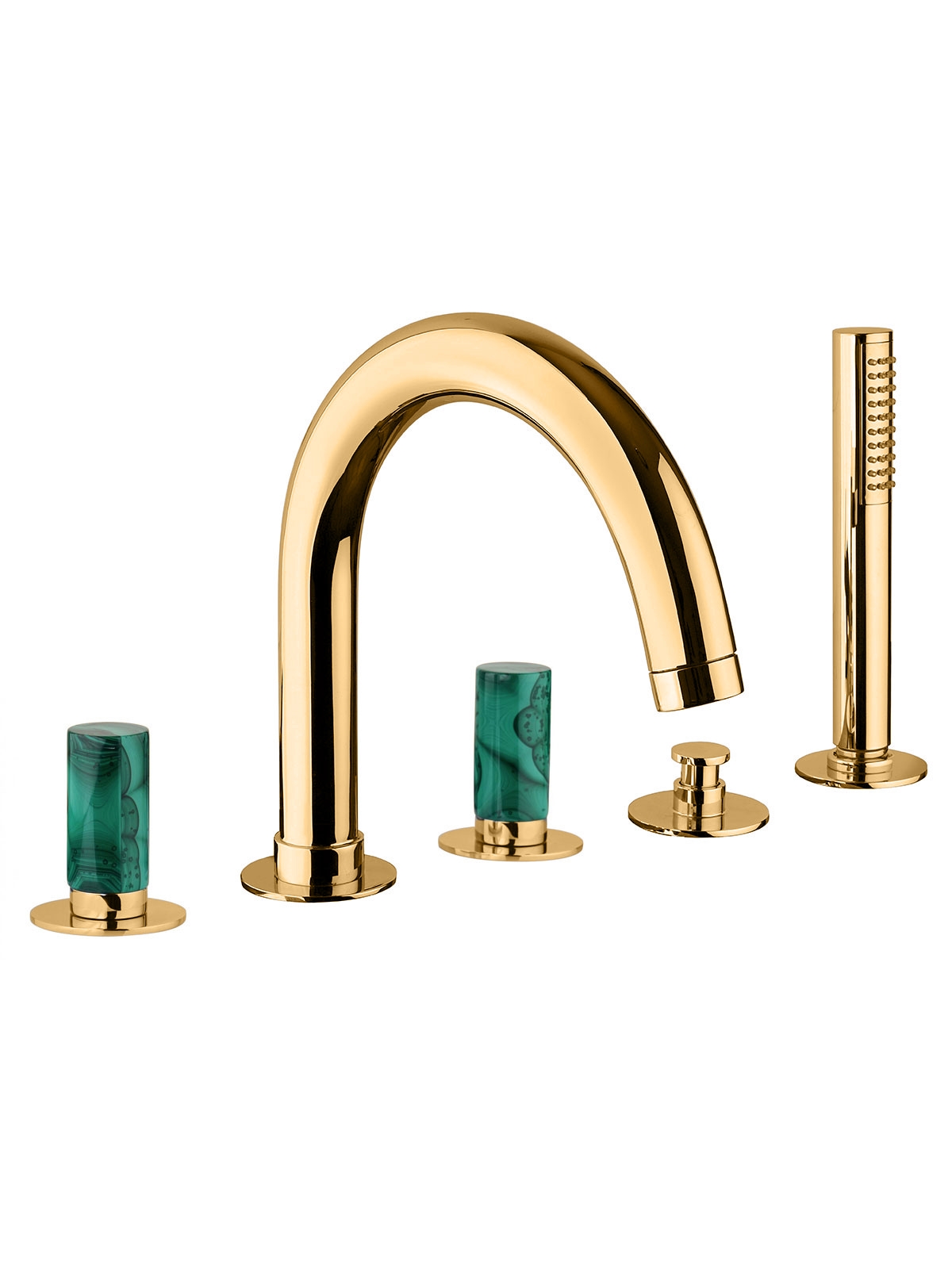 Baterie cu deviator cu dus si gura de curgere pe marginea cazii Pepe M Style by F.lli Frattini