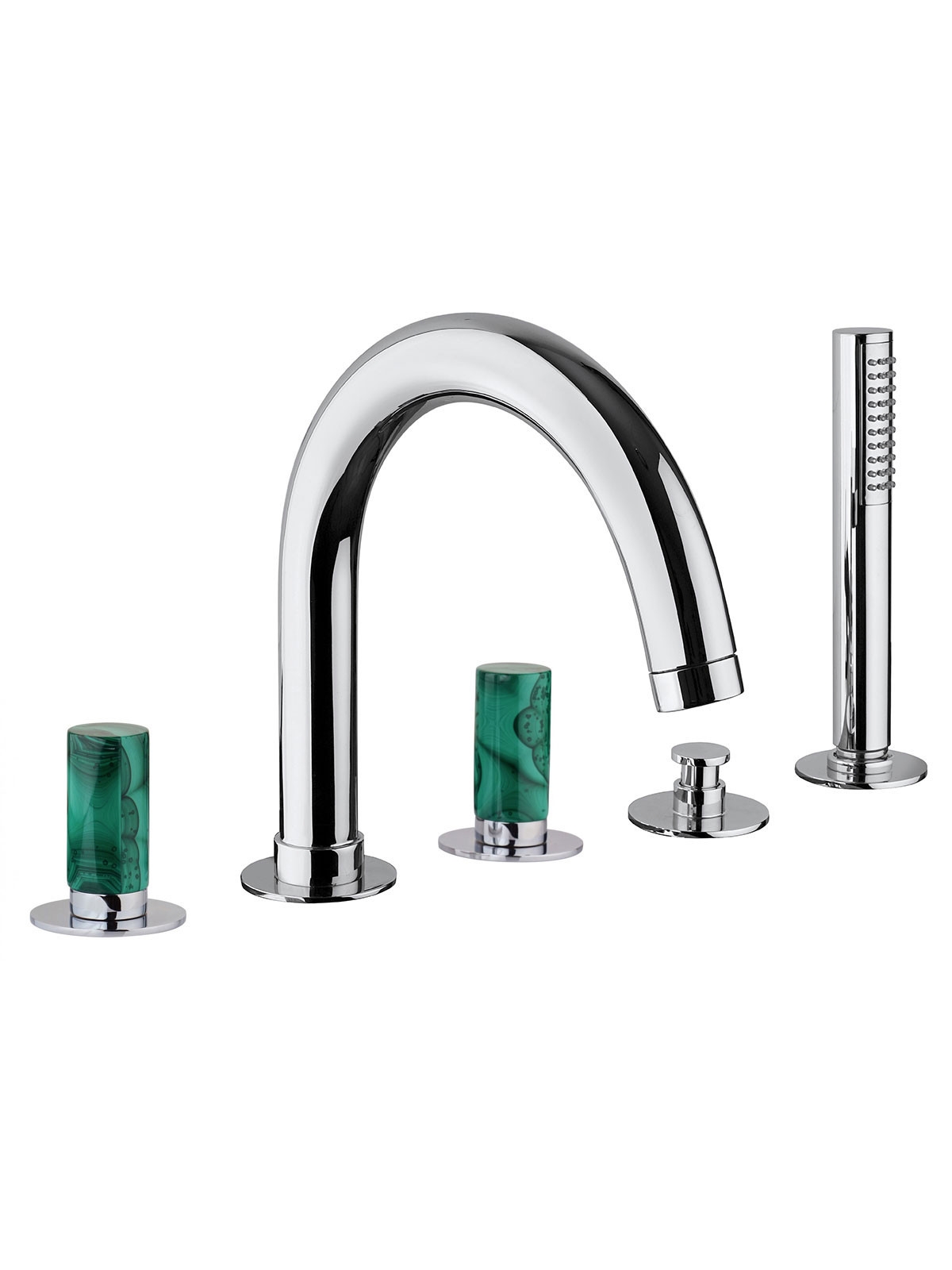 Baterie cu deviator cu dus si gura de curgere pe marginea cazii Pepe M Style by F.lli Frattini