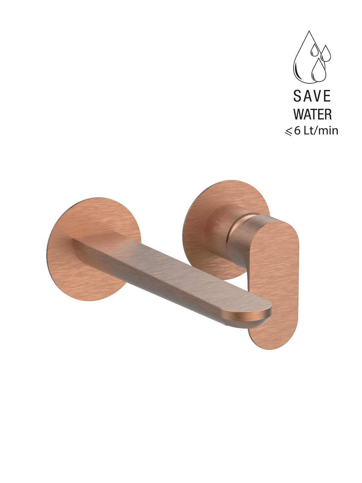  Baterie cada incastrata finisaj auriu roz periat Lea by F.lli Frattini