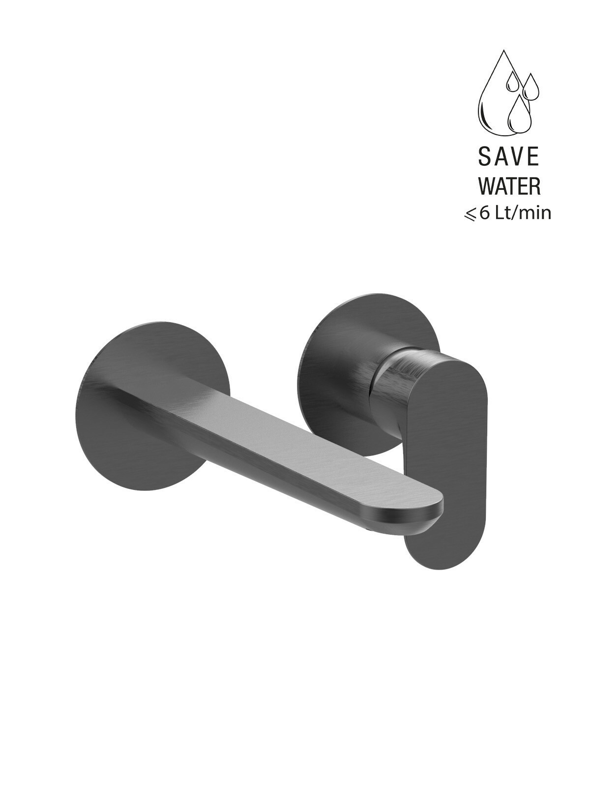 Baterie cada incastrata finisaj cromat negru periat Lea by F.lli Frattini