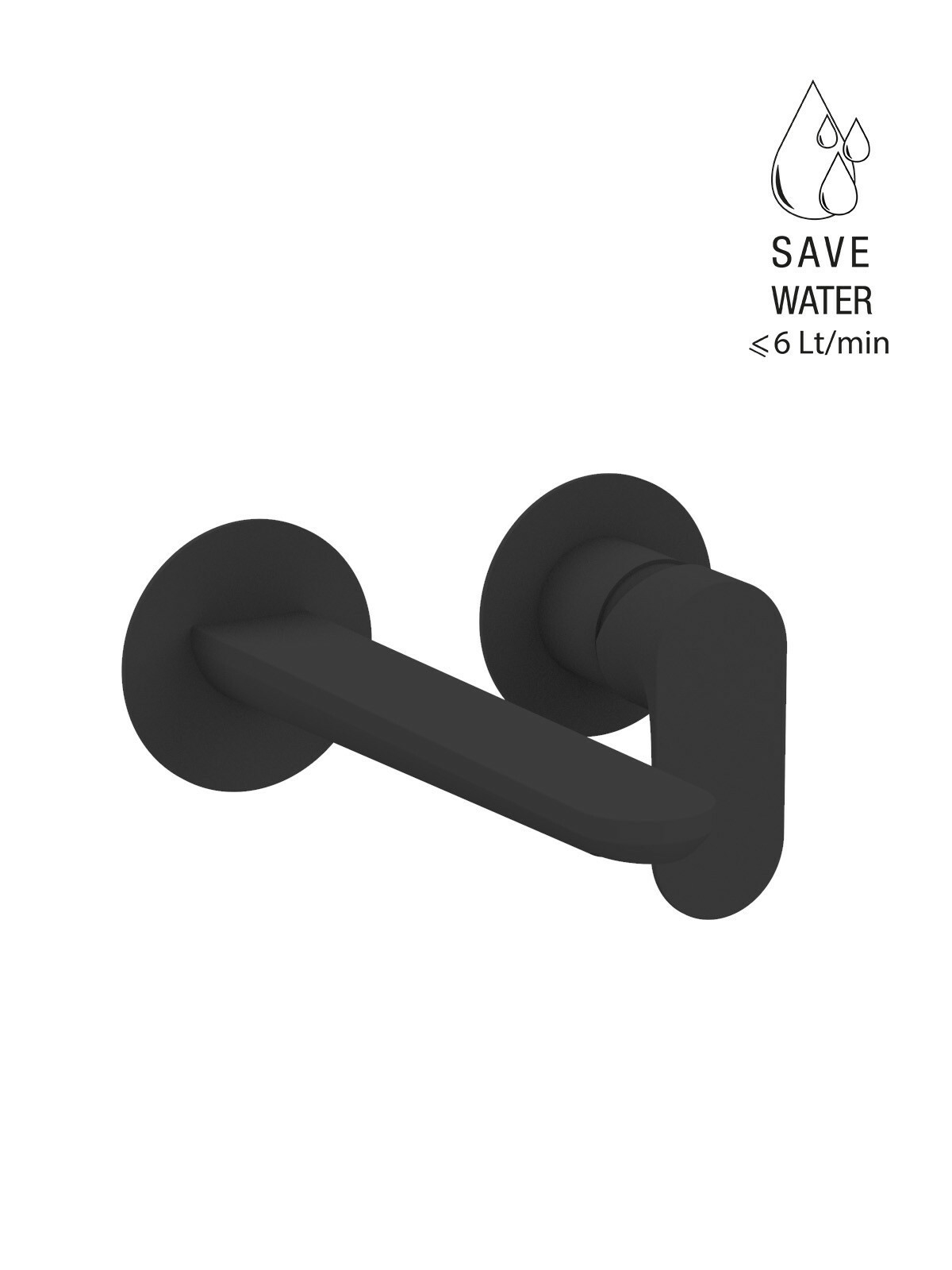 Baterie cada incastrata finisaj negru mat Lea by F.lli Frattini