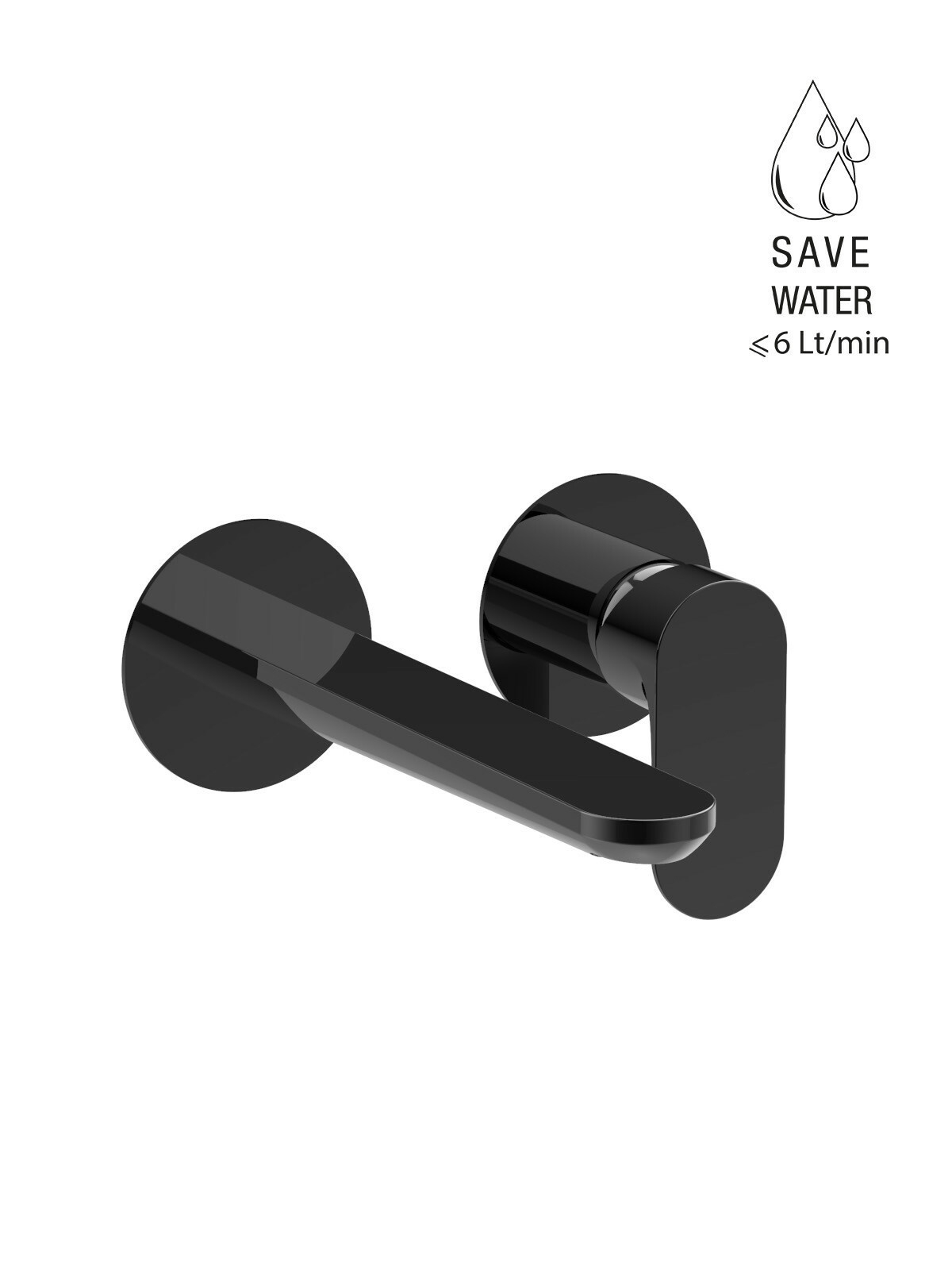 Baterie cada incastrata finisaj cromat negru Lea by F.lli Frattini