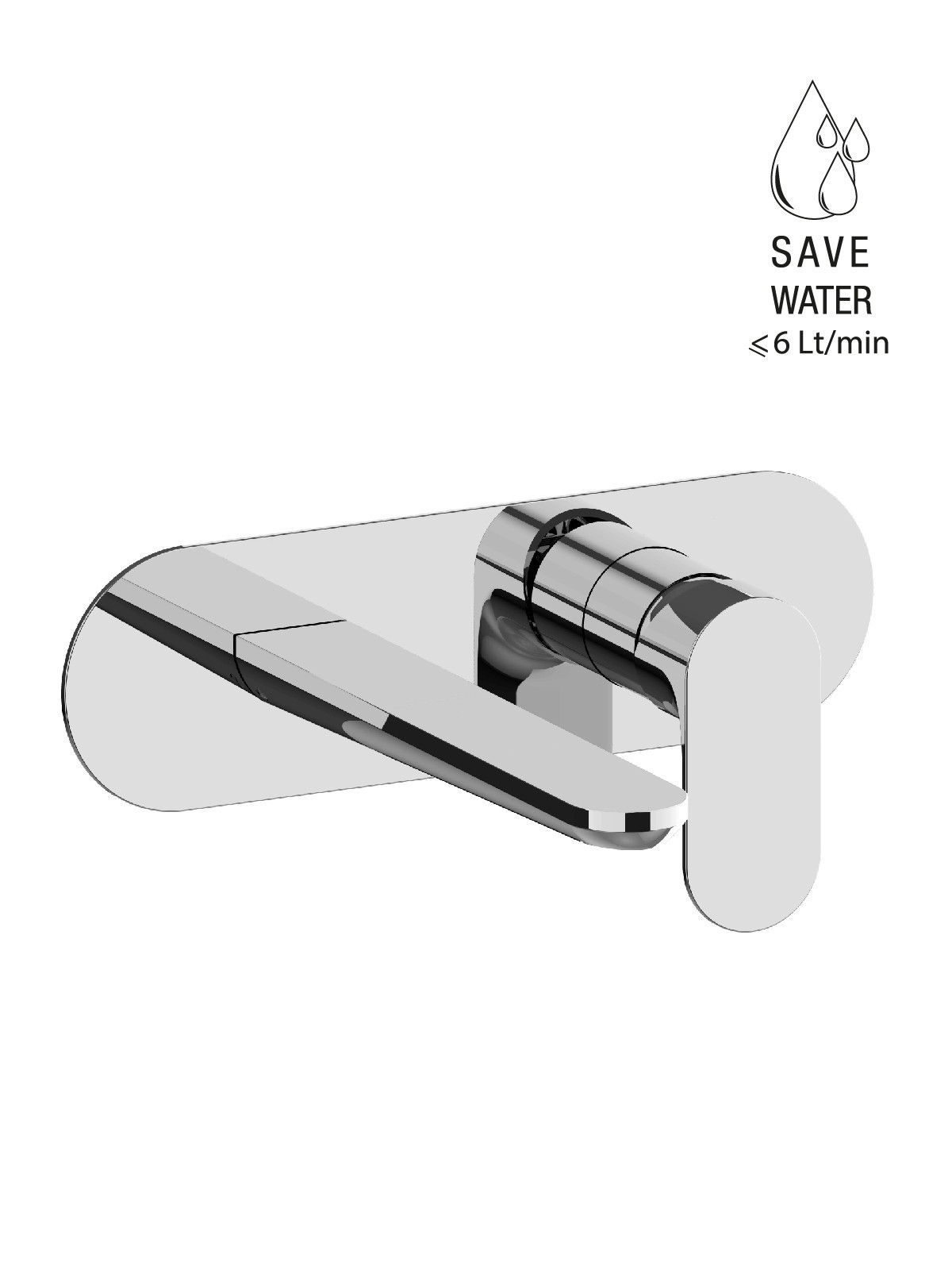 Baterie cada incastrata finisaj cromat Lea by F.lli Frattini