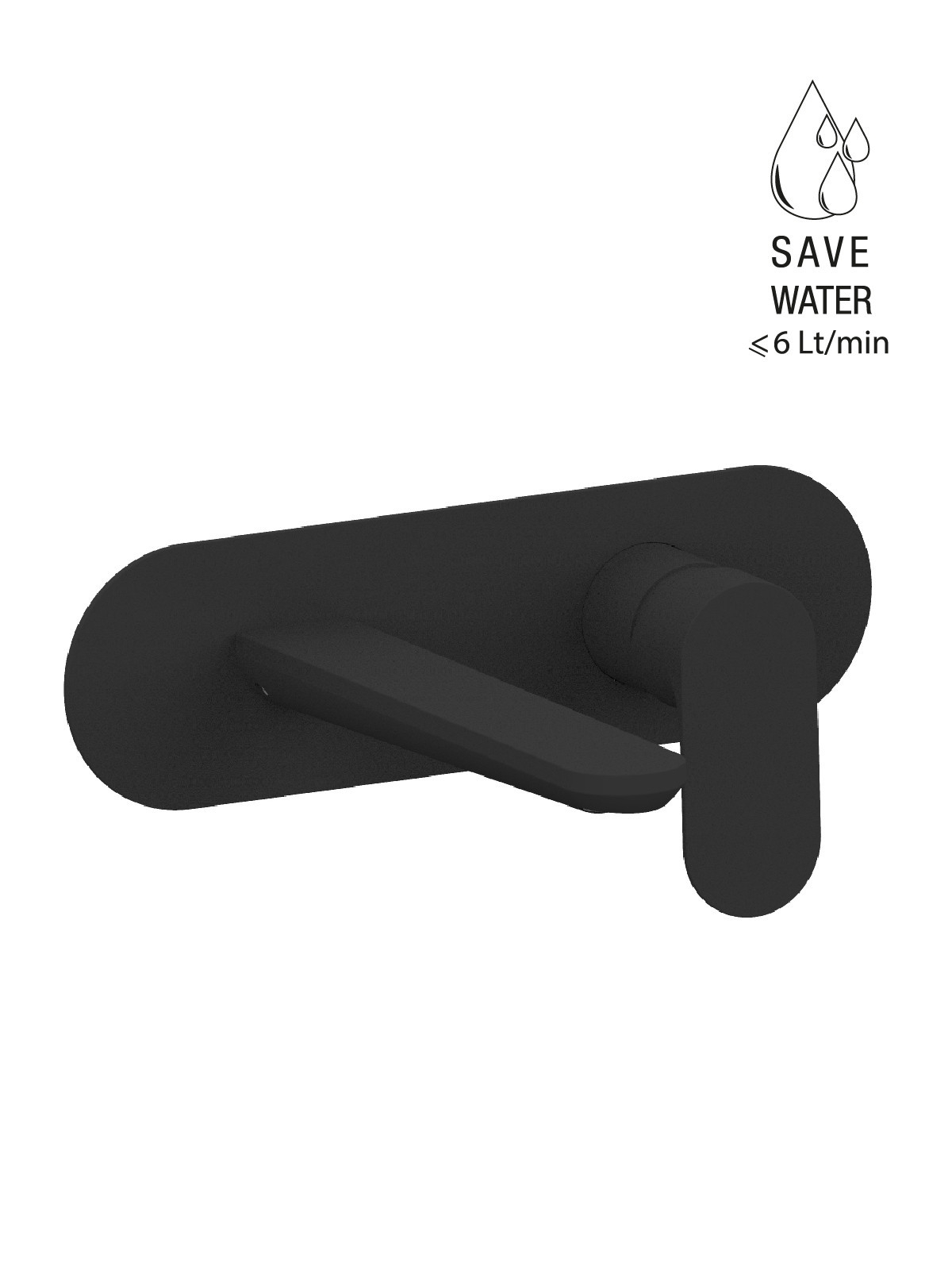 Baterie cada incastrata finisaj negru mat Lea by F.lli Frattini