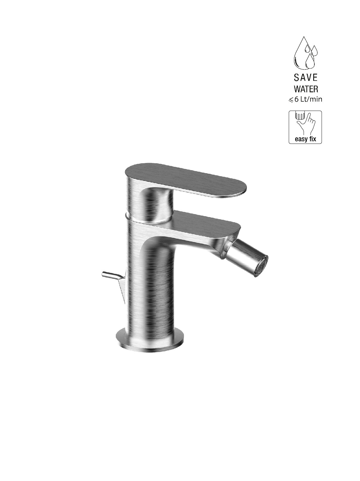 Baterie bideu finisaj inox Lea by F.lli Frattini