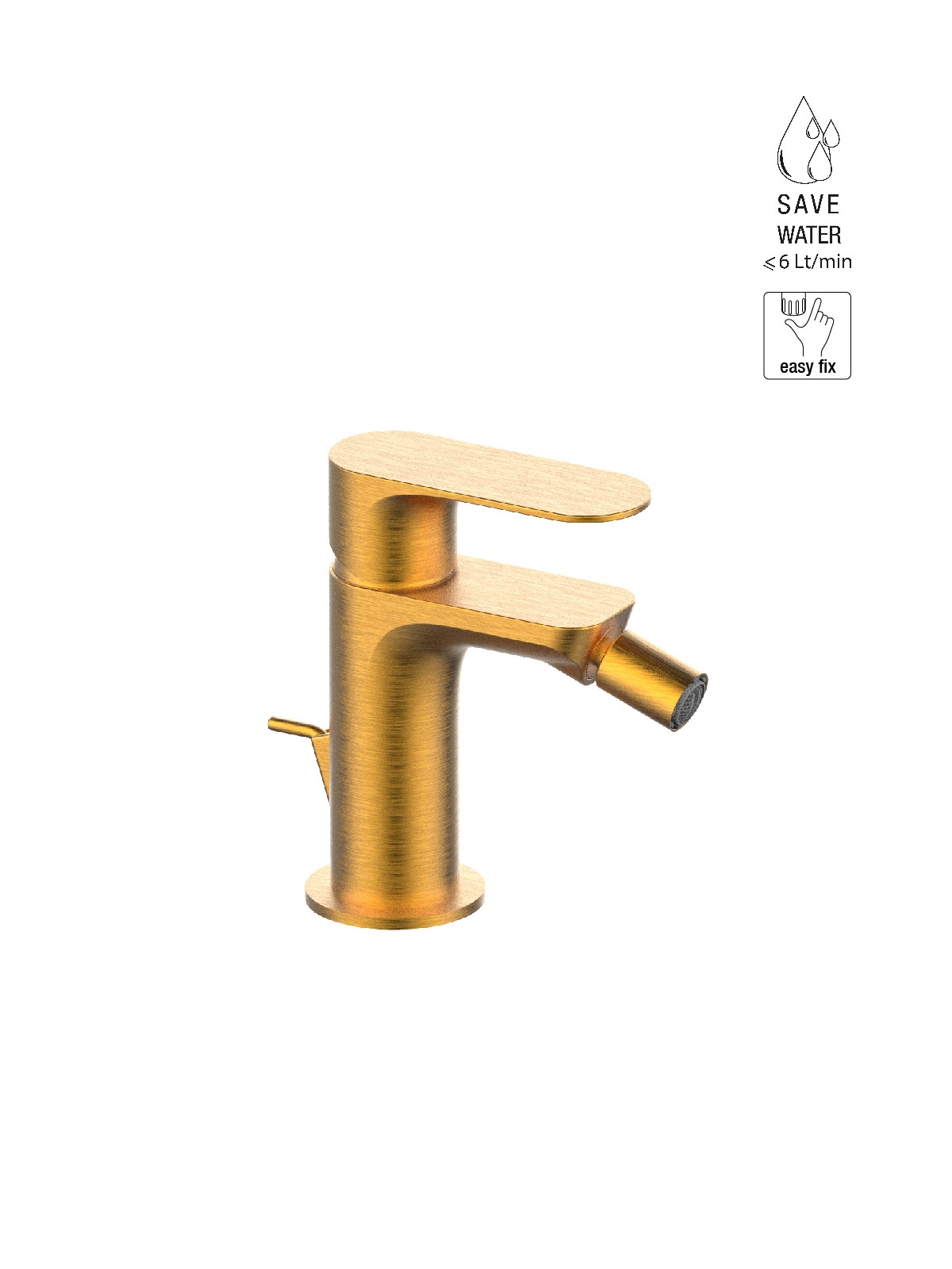 Baterie bideu finisa auriu periat Lea by F.lli Frattini