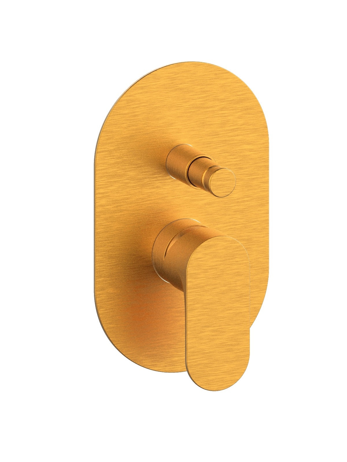 Baterie dus incastrata cu deviator finisaj auriu periat Lea by F.lli Frattini