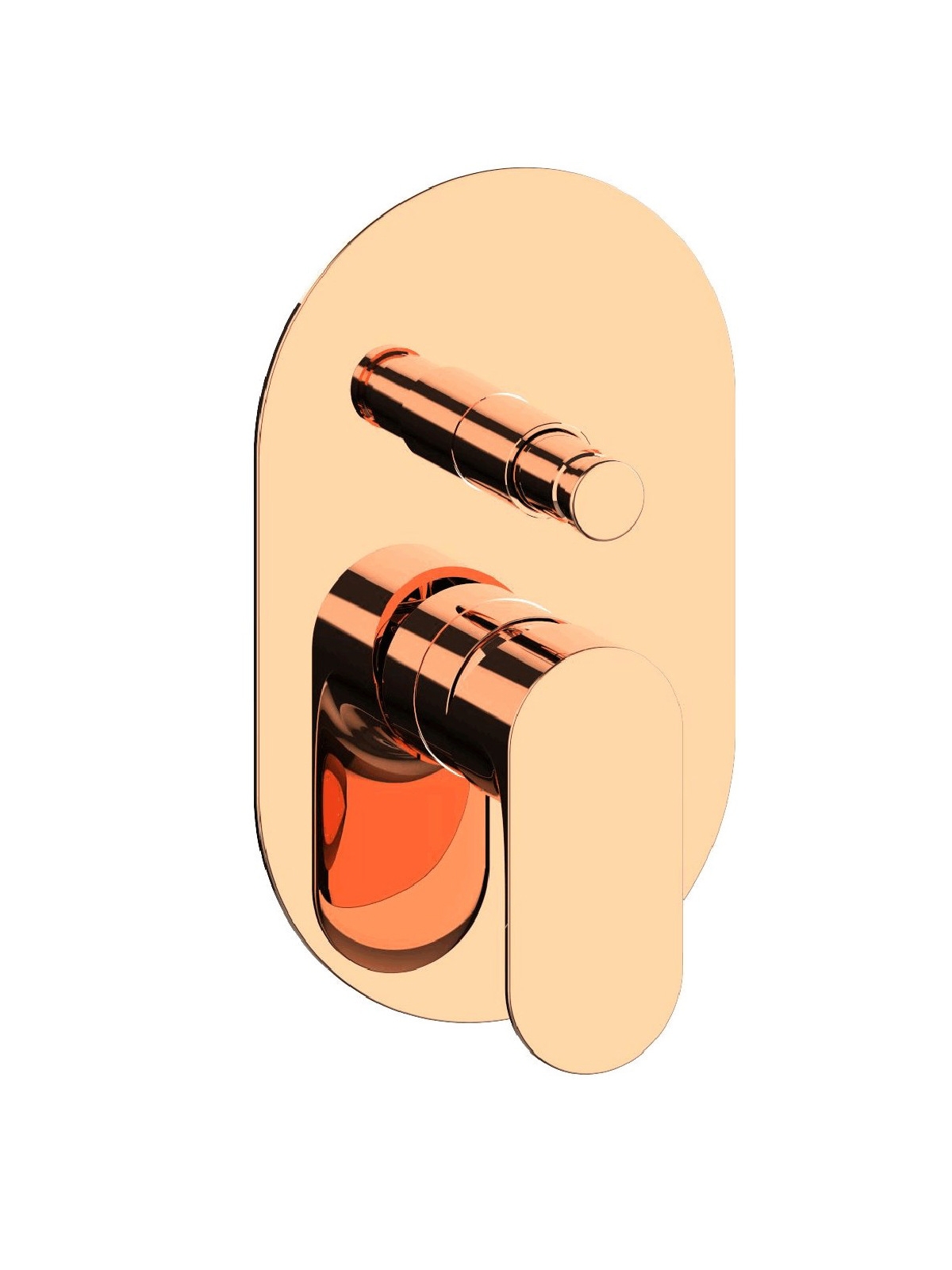 Baterie dus incastrata cu deviator finisaj auriu roz Lea by F.lli Frattini