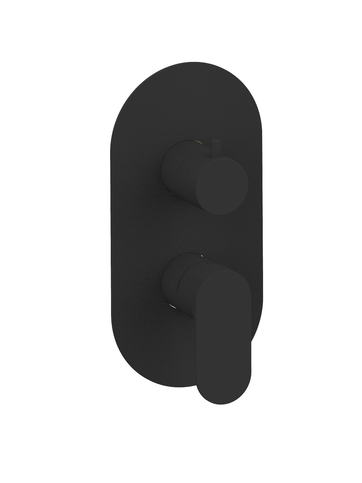 Baterie dus incastrata cu deviator finisaj negru mat Lea by F.lli Frattini