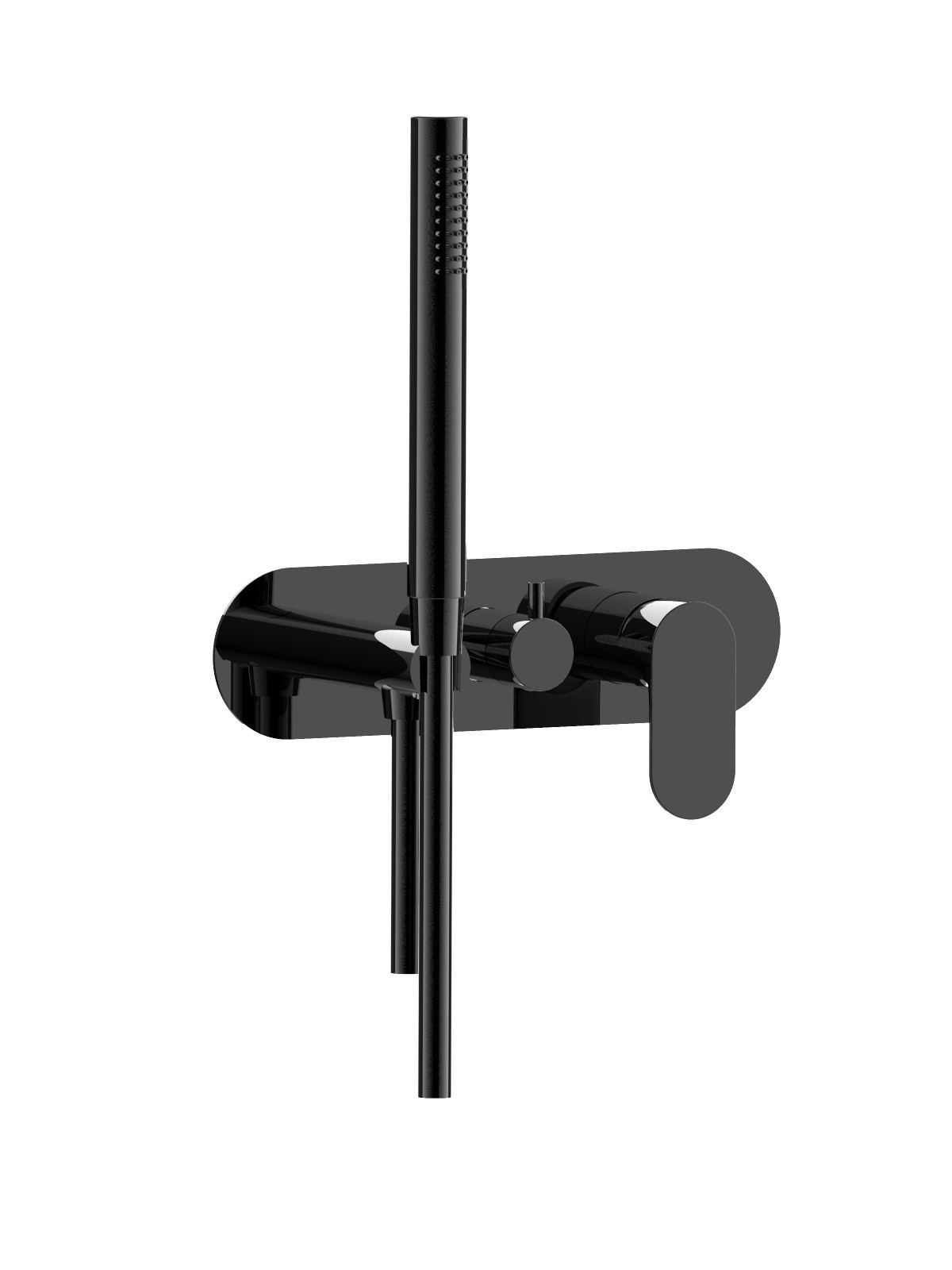 Baterie dus incastrata finisaj cromat negru Lea by F.lli Frattini