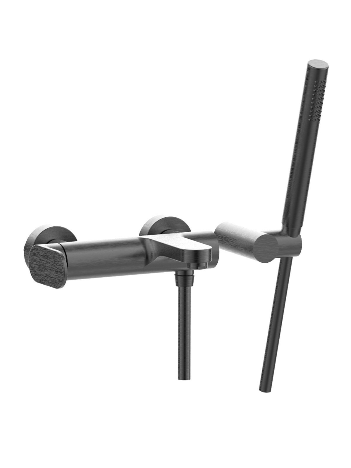 Baterie cada finisaj cromat negru periat Lea by F.lli Frattini