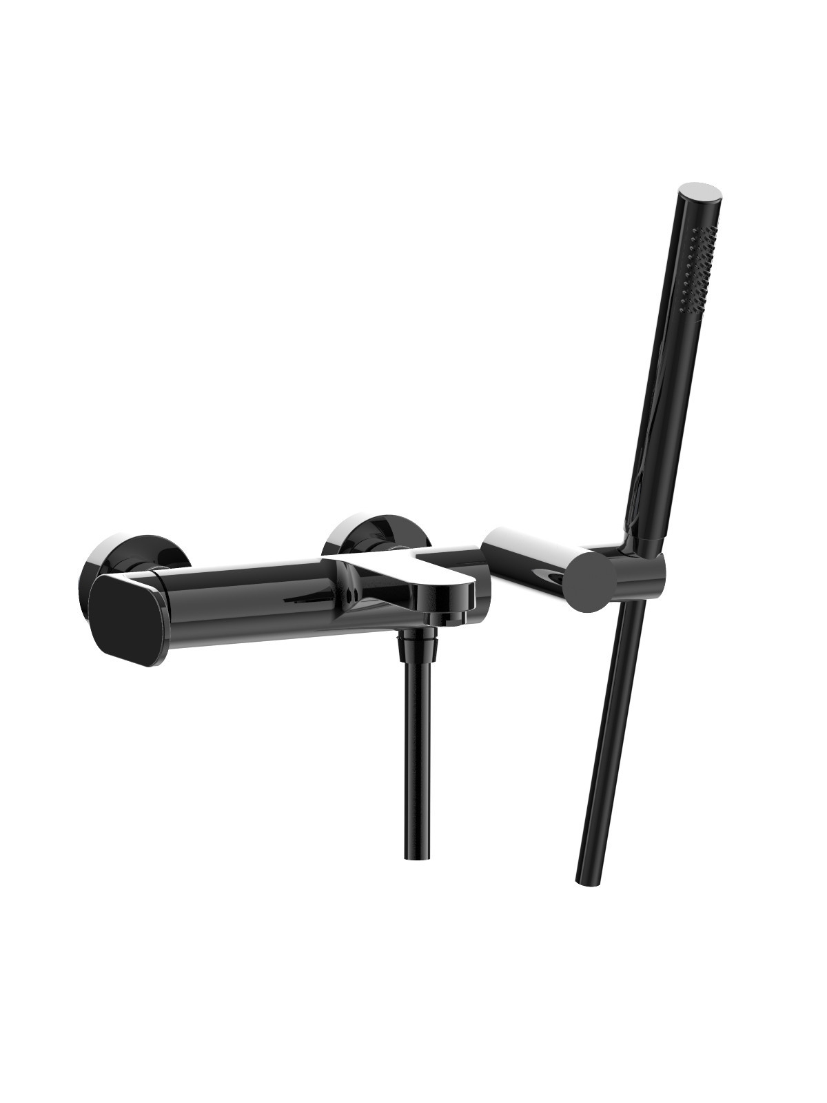 Baterie cada finisaj cromat negru Lea by F.lli Frattini