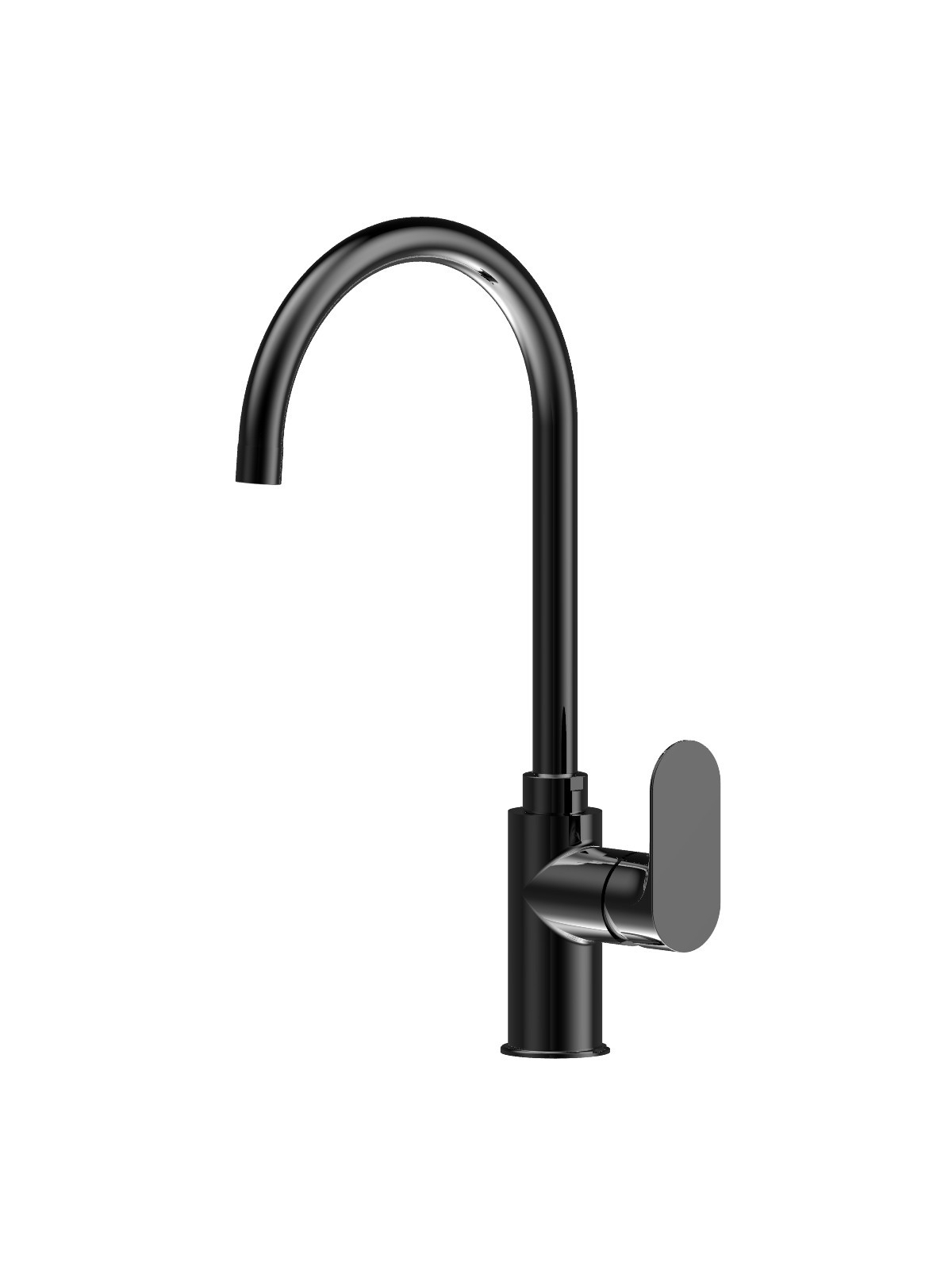 Baterie bucatarie finisaj cromat negru Lea by F.lli Frattini