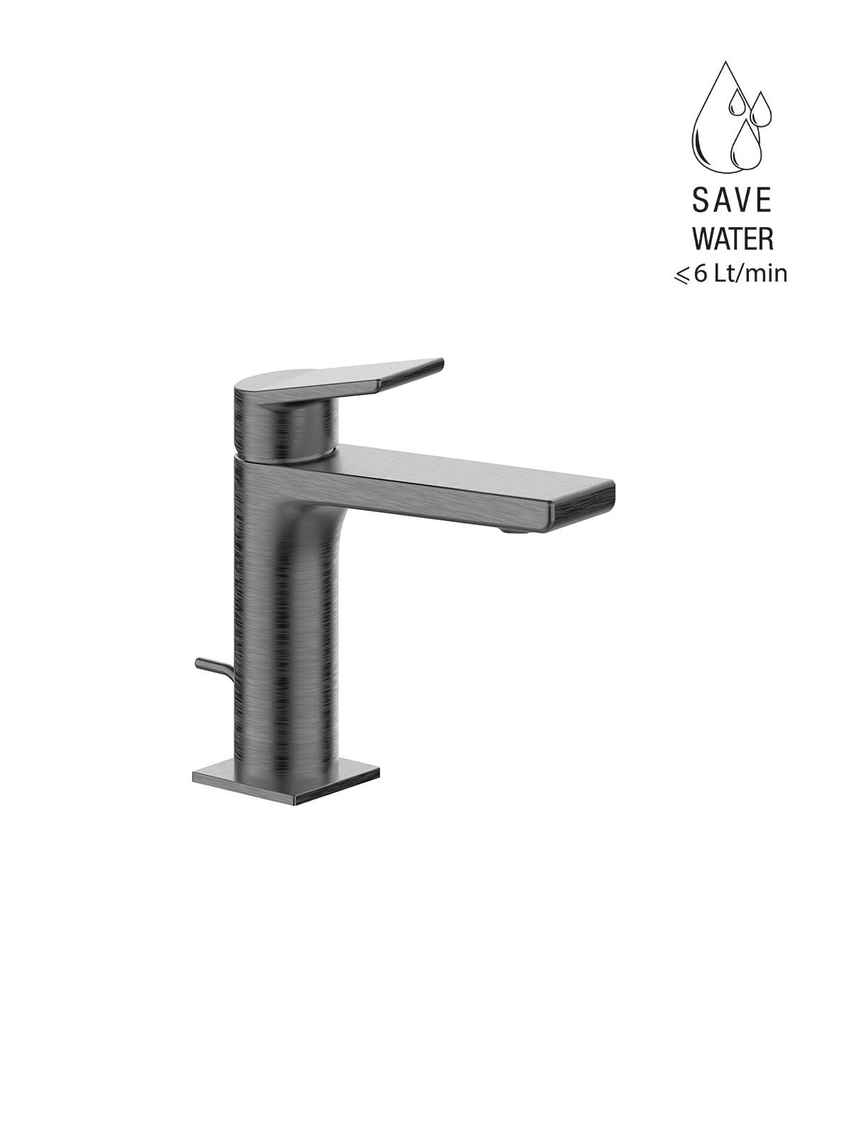 Baterie lavoar finisaj cromat negru periat Gintonic by F.lli Frattini