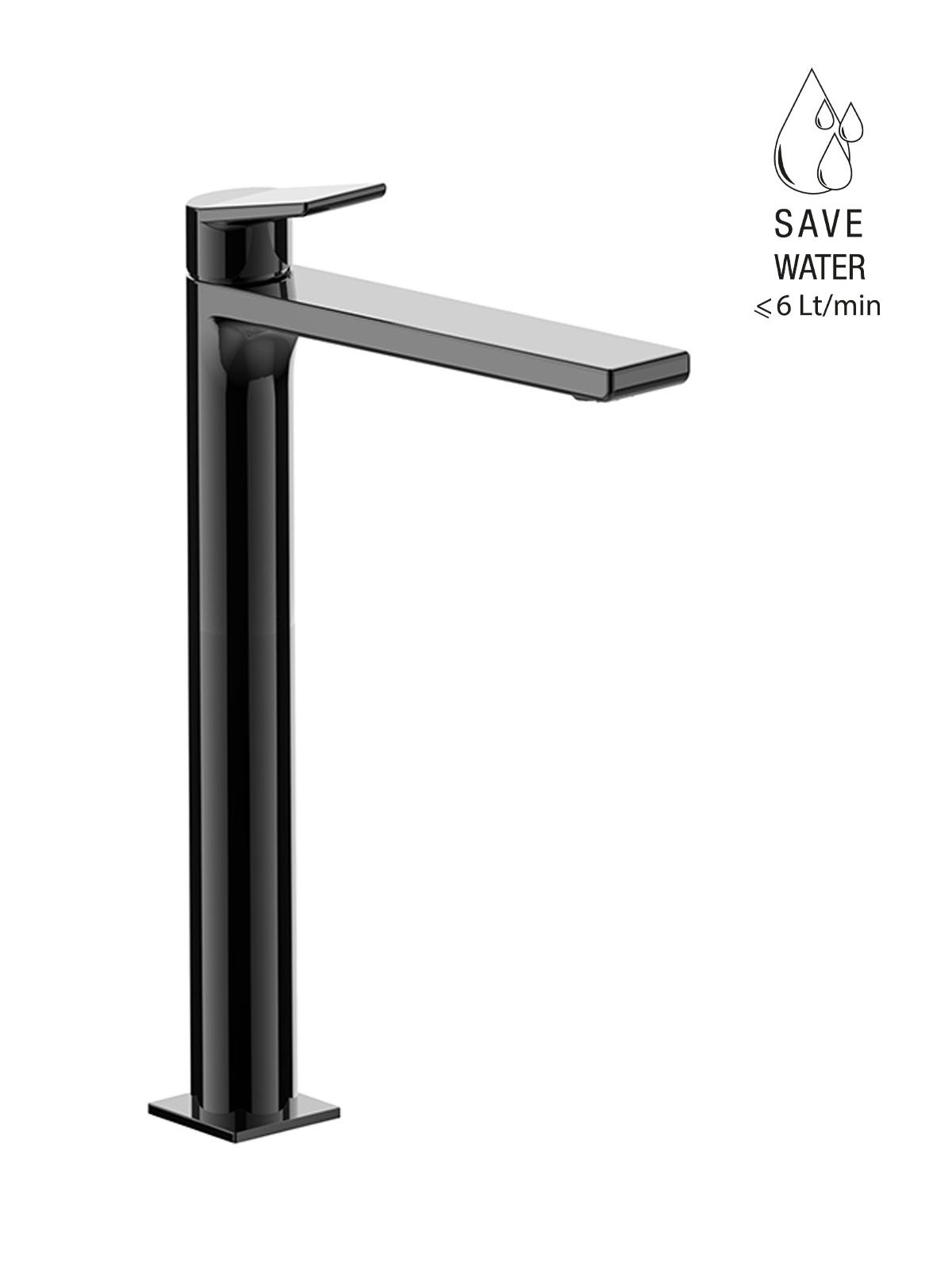 Baterie lavoar inalta finisaj cromat negru Gintonic by F.lli Frattini