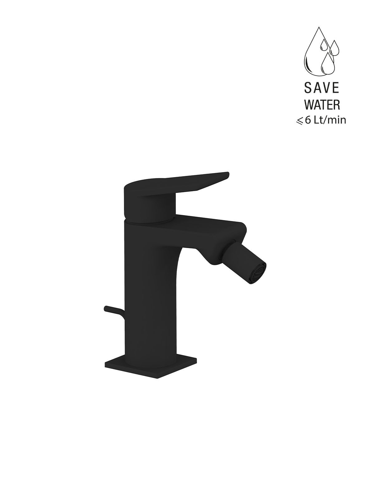 Baterie bideu finisaj negru mat Gintonic by F.lli Frattini