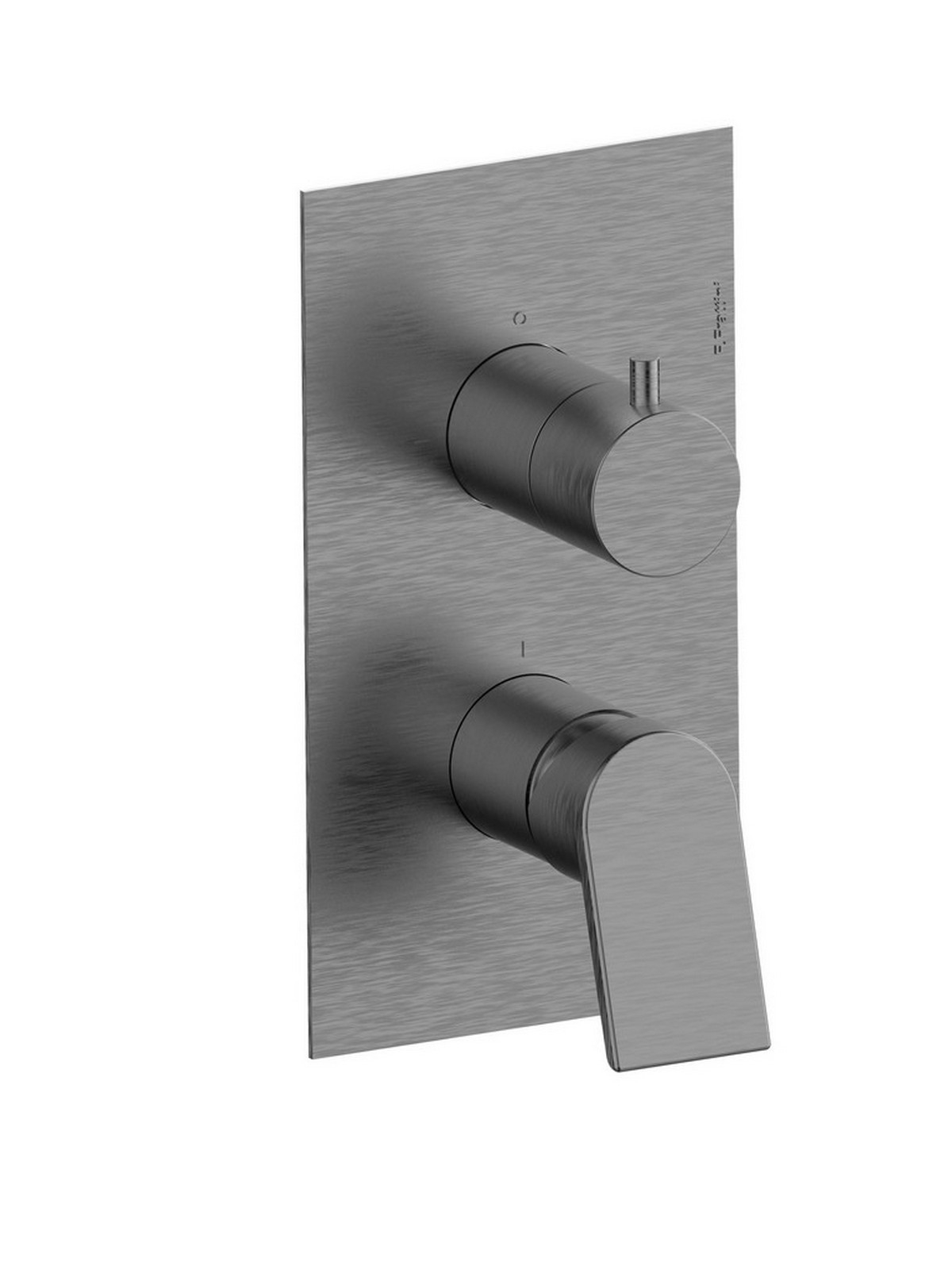 Baterie dus incastrata finisaj cromat negru periat Gintonic by F.lli Frattini